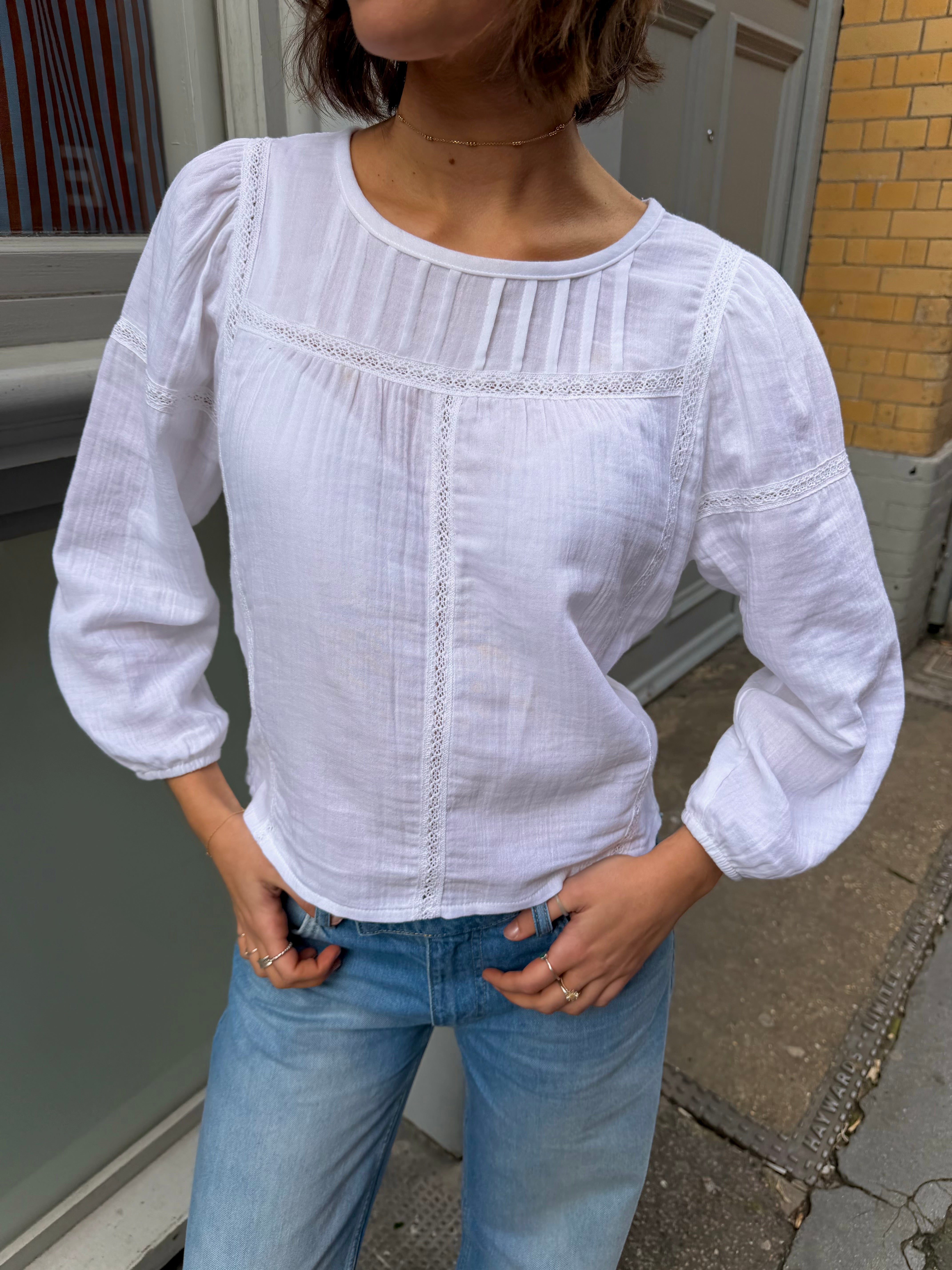 Lara Top - White – Minka Dink London