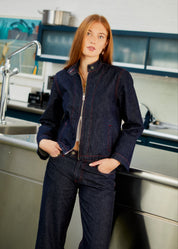 Nina Jacket - Indigo & Red