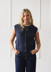 Knit Vest - Navy