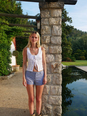Polly Shorts - Blue Gingham
