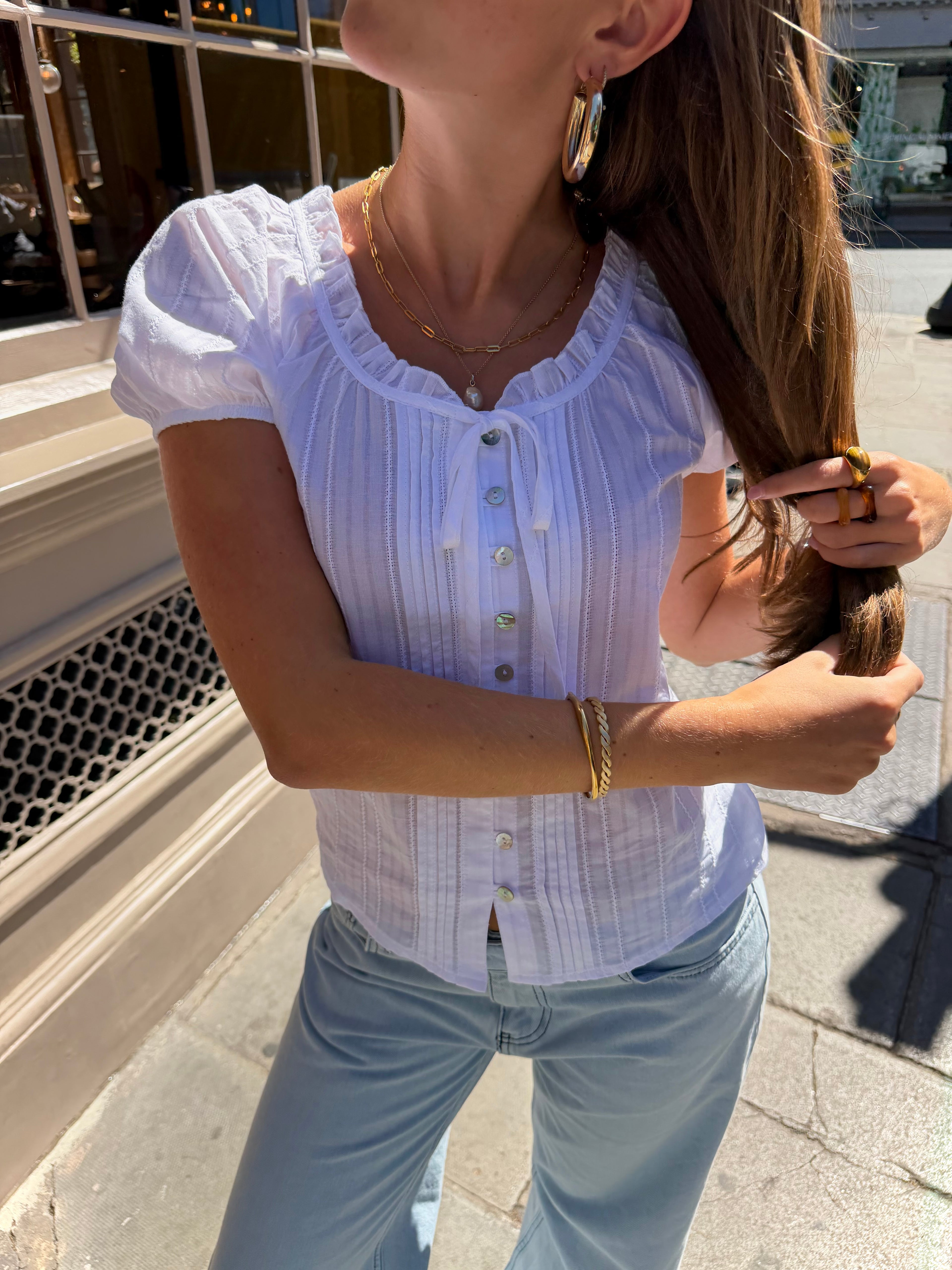 Elodie Blouse - White