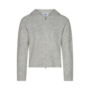 Dual Zip Hoodie - Light Grey