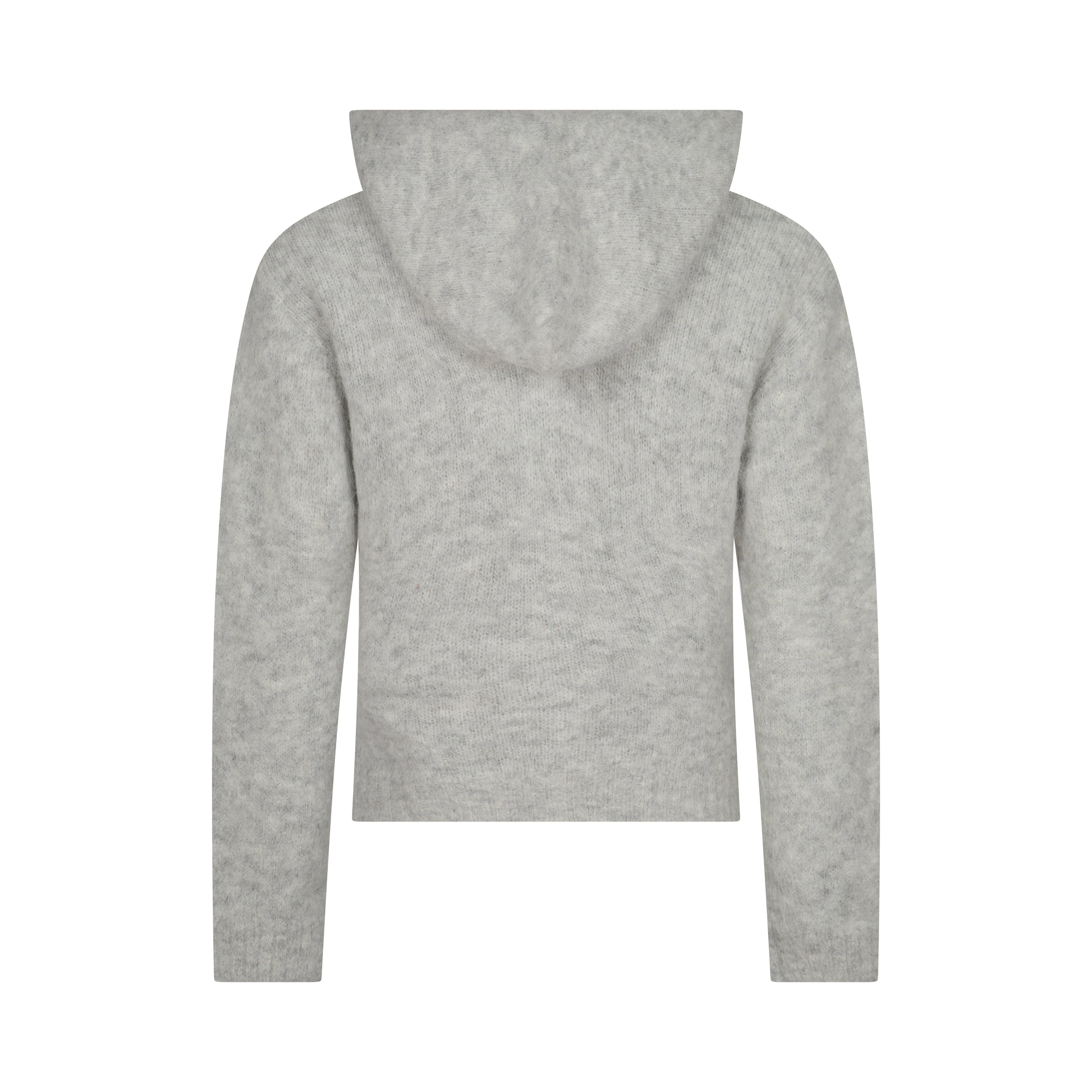 Light Grey Dual Zip Hoodie | Knitwear – Minka Dink London