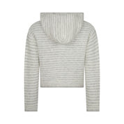 Dual Zip Hoodie - Grey Stripe