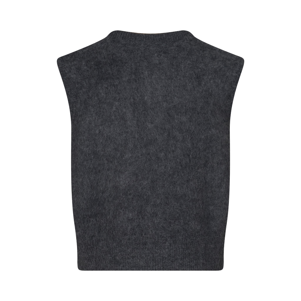 Knit Vest - Dark Grey
