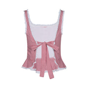 The Lola Top - Red Gingham