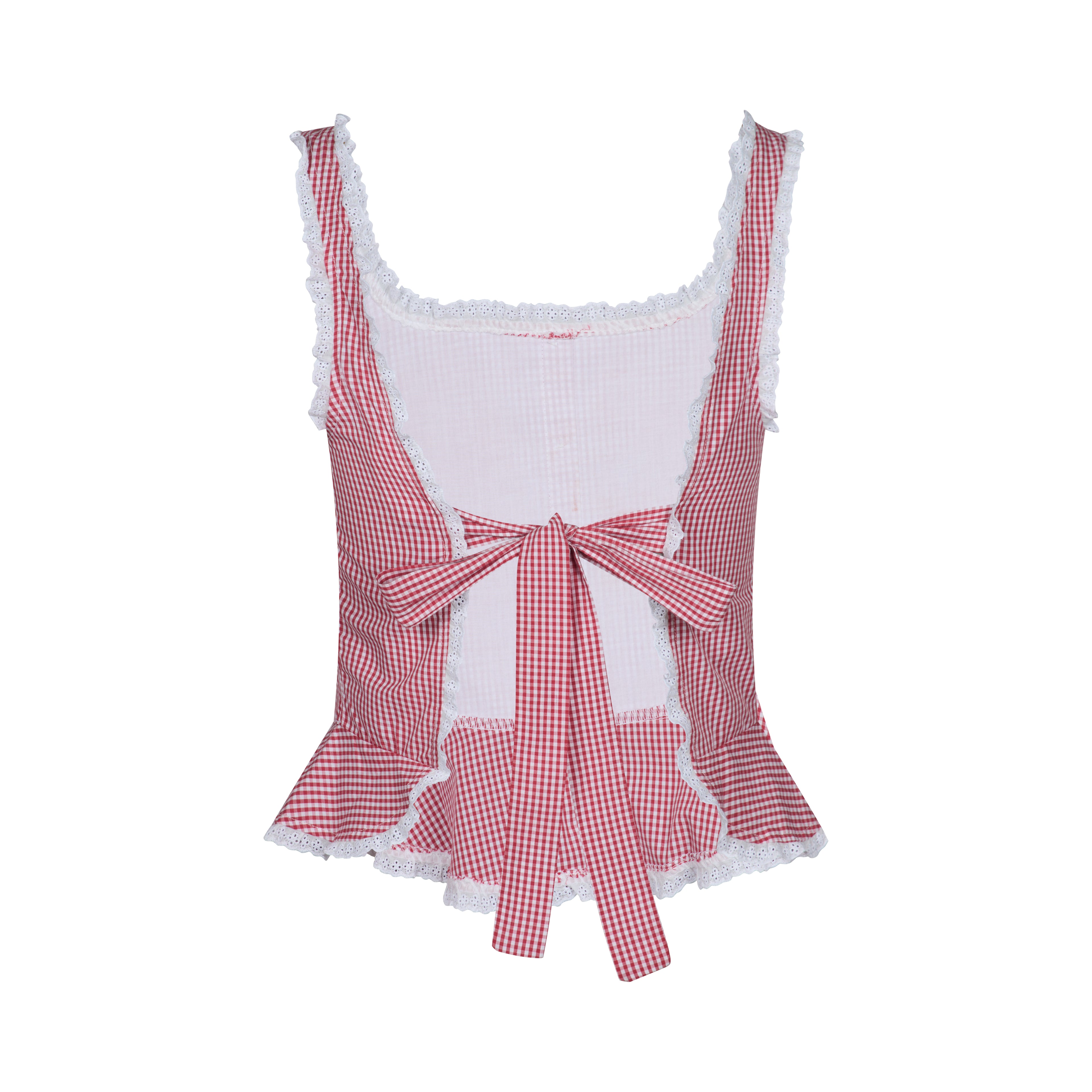 Lola Top - Red Gingham