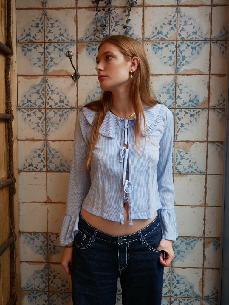 The Sadie Shirt - Baby Blue