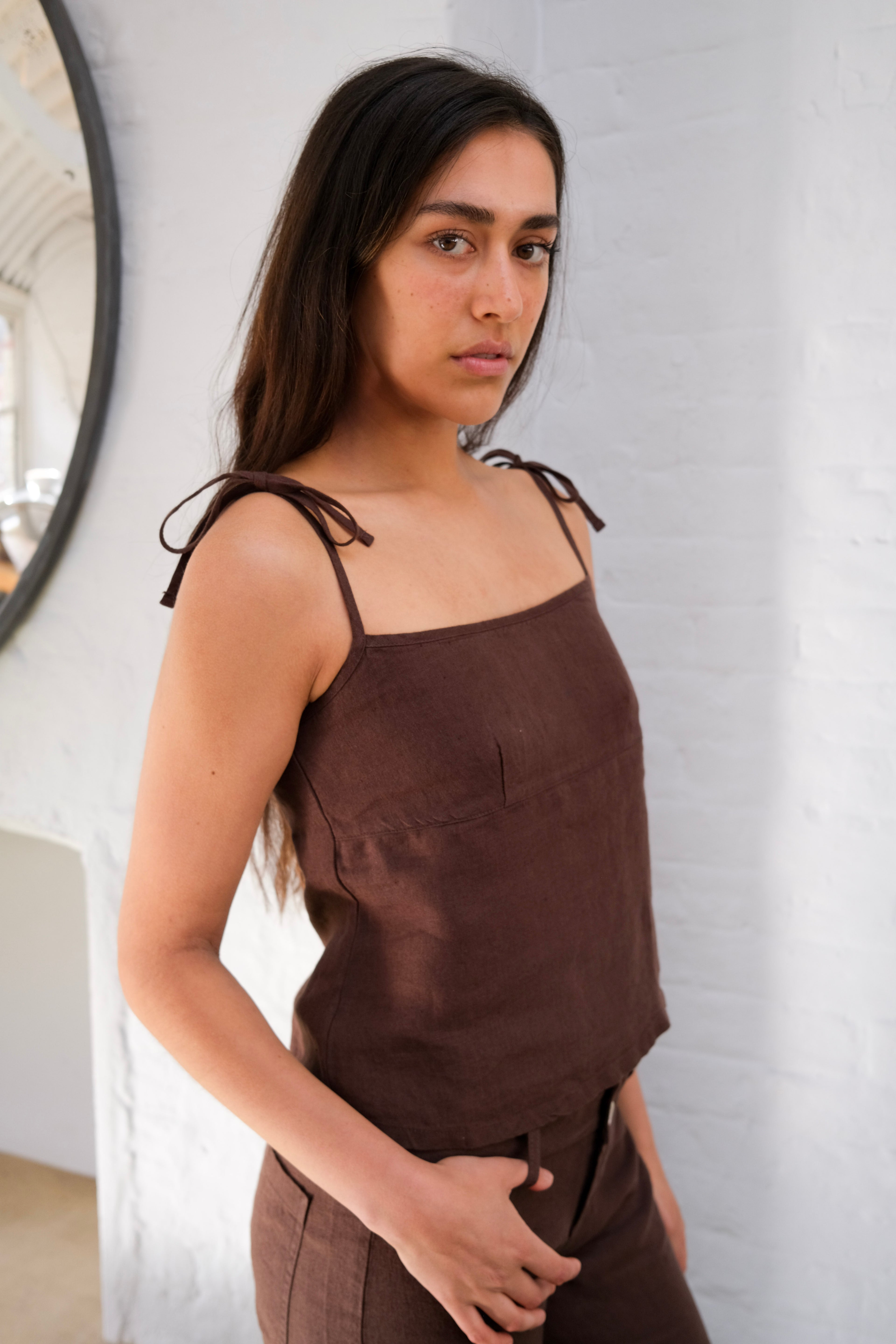 Arla Top - Brown