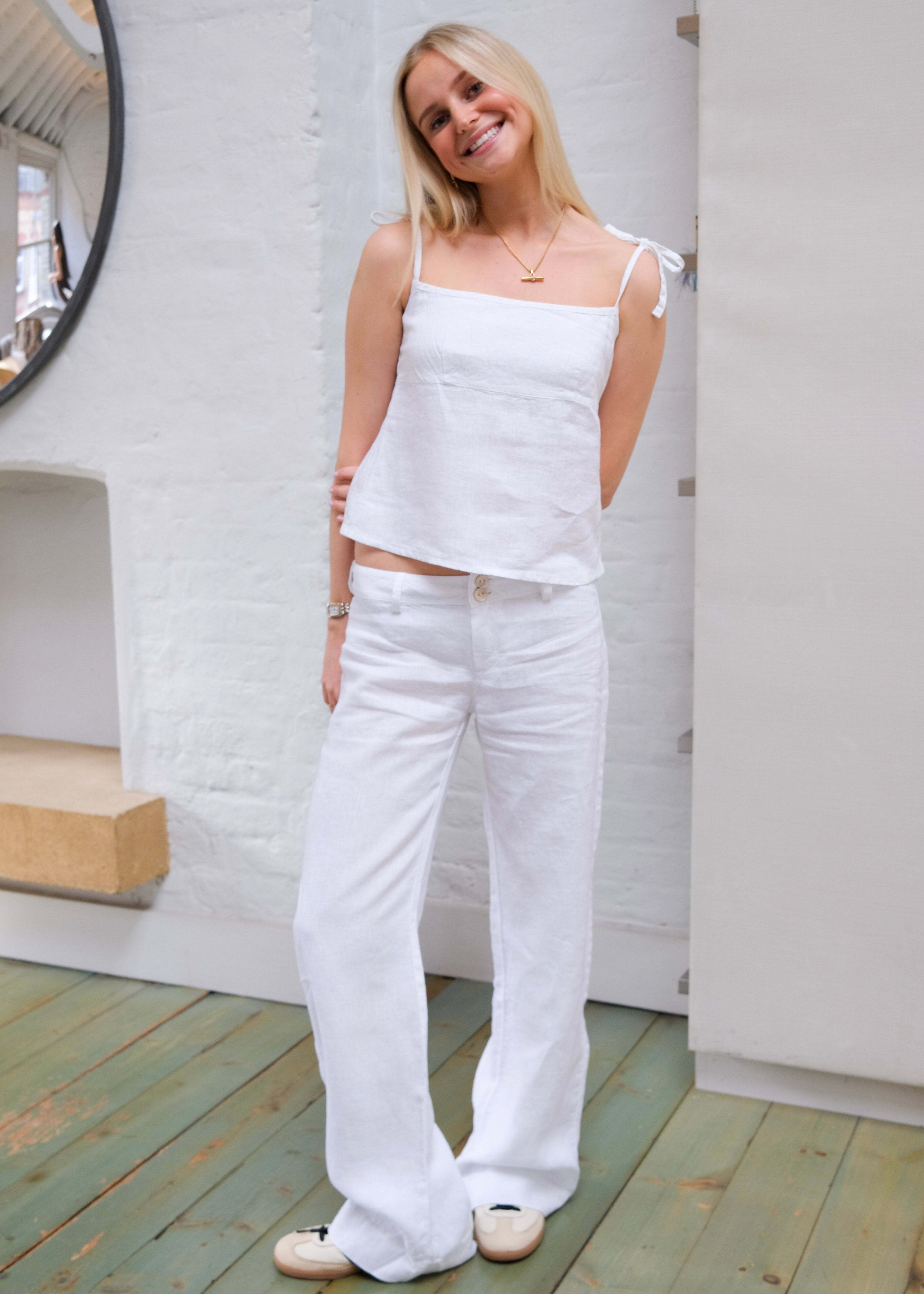Arla Linen Co-Ord - White