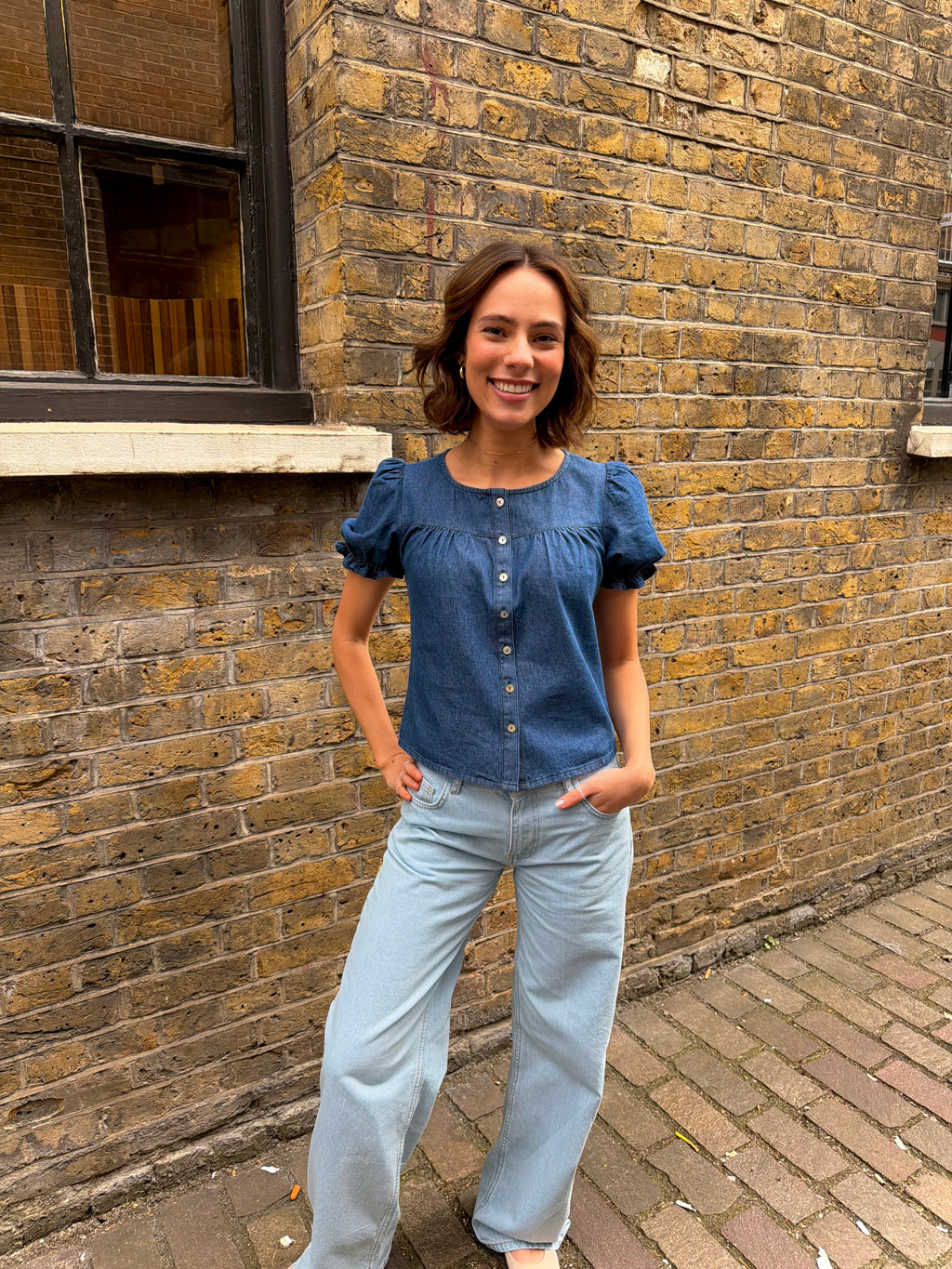 Perdie Blouse - Indigo