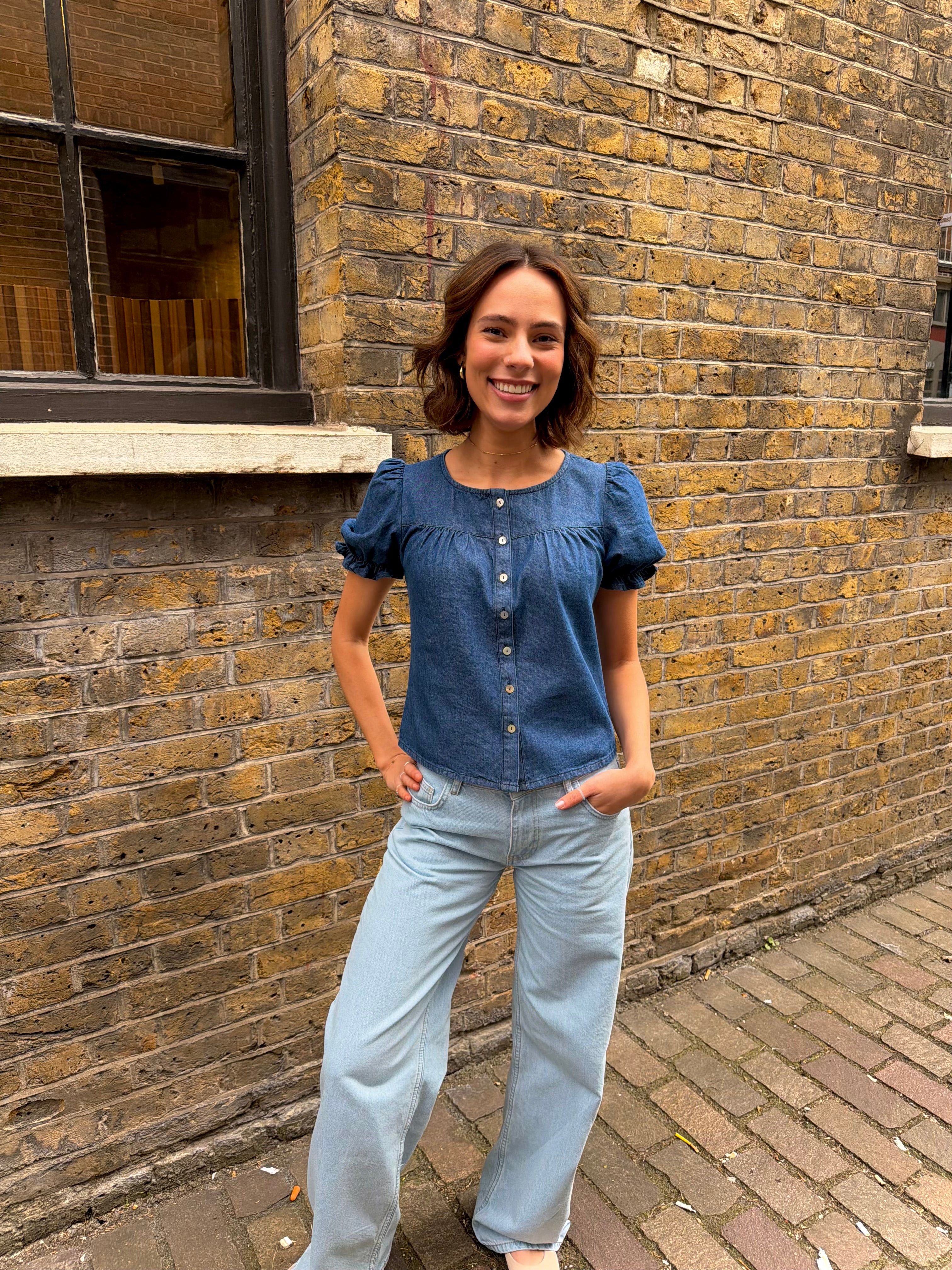 Perdie Blouse - Indigo