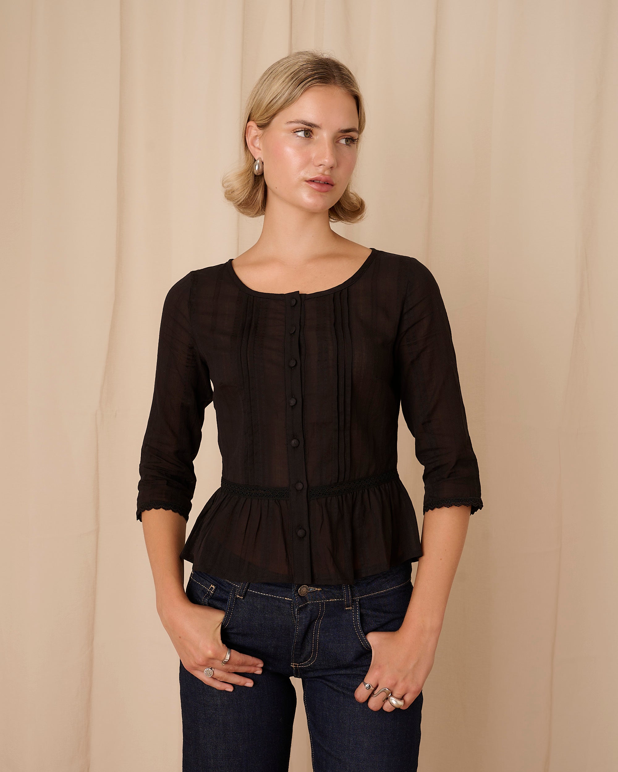 Alba Blouse - Black