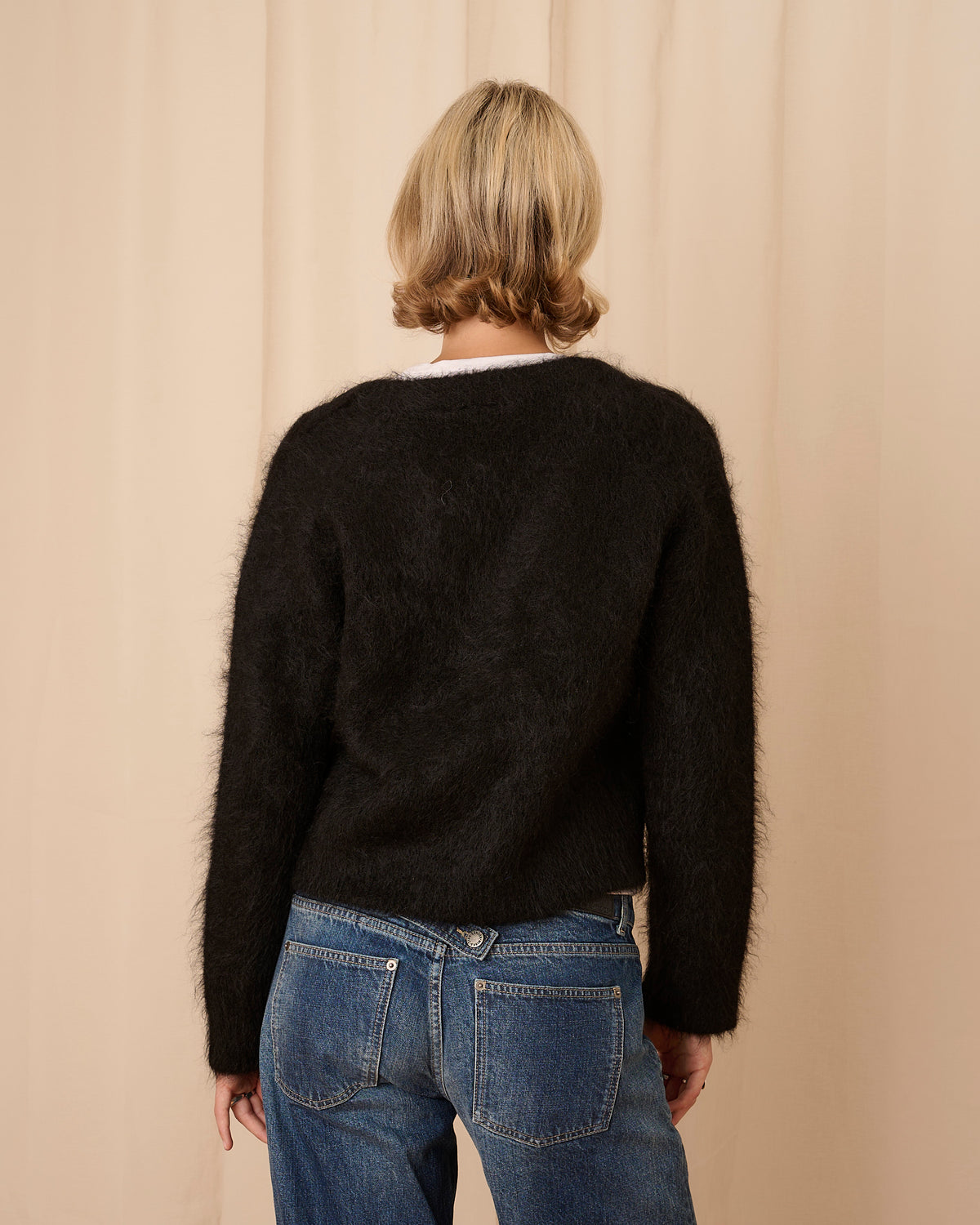 Florence V Neck Jumper - Black