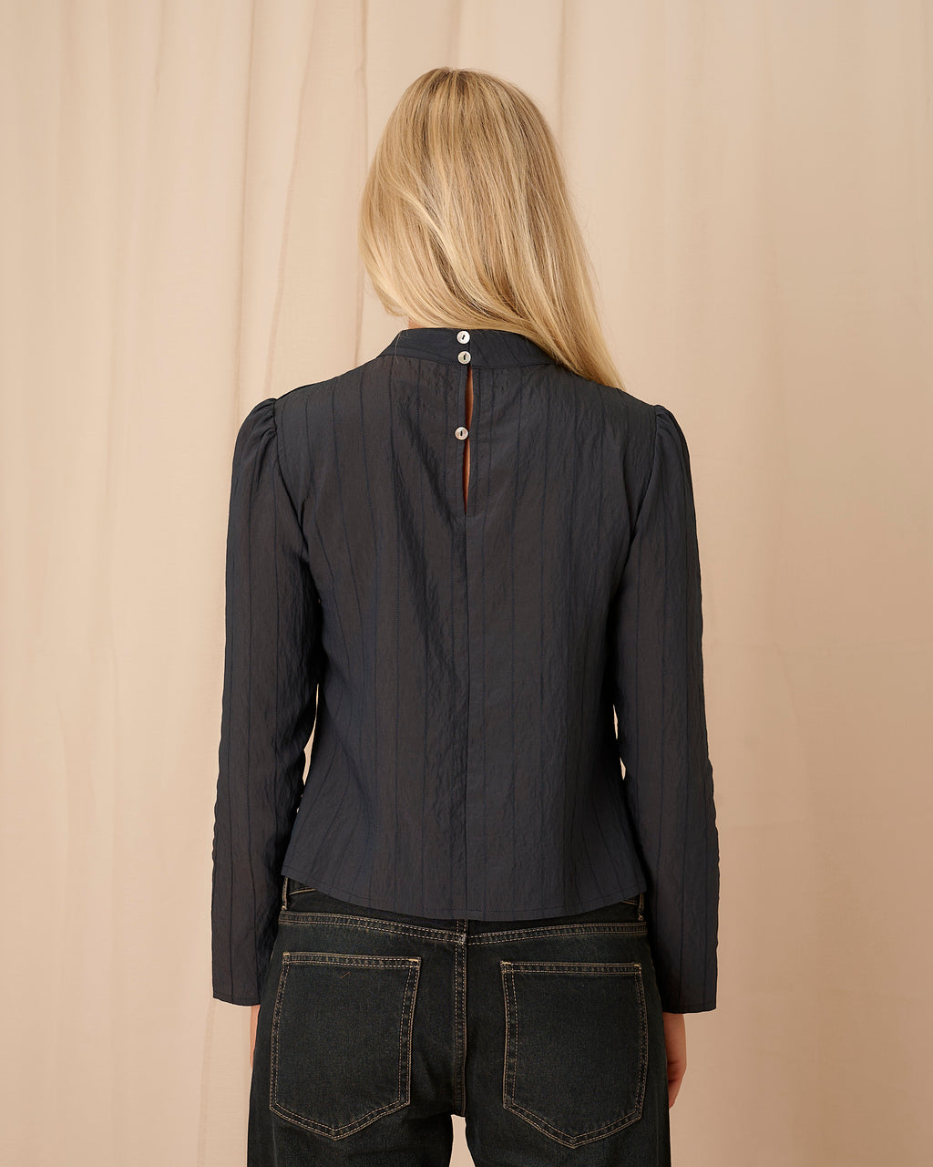 Bria Blouse - Navy