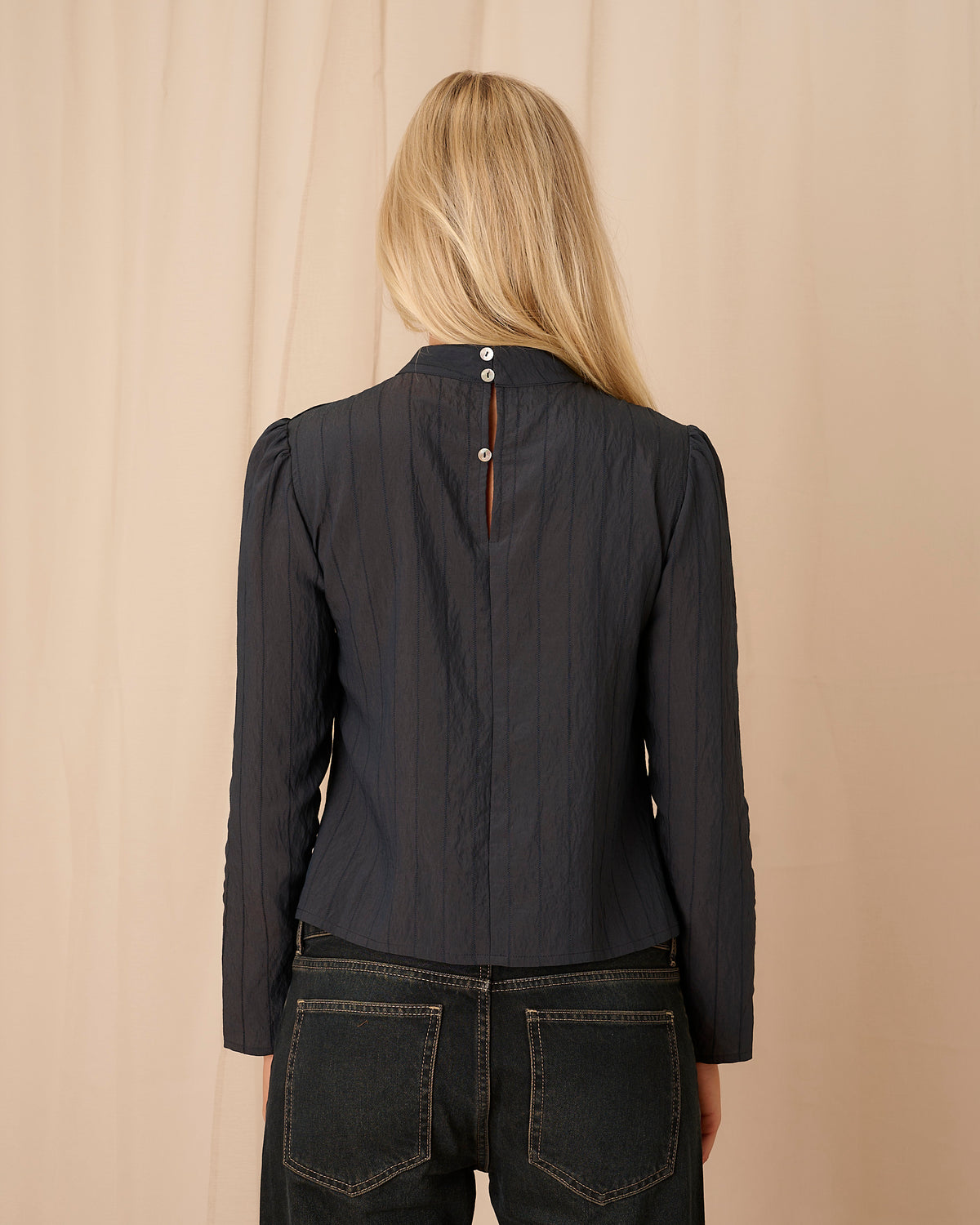 Bria Blouse - Navy