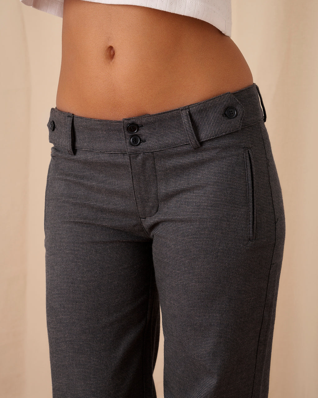 Romy Trousers - Grey Check
