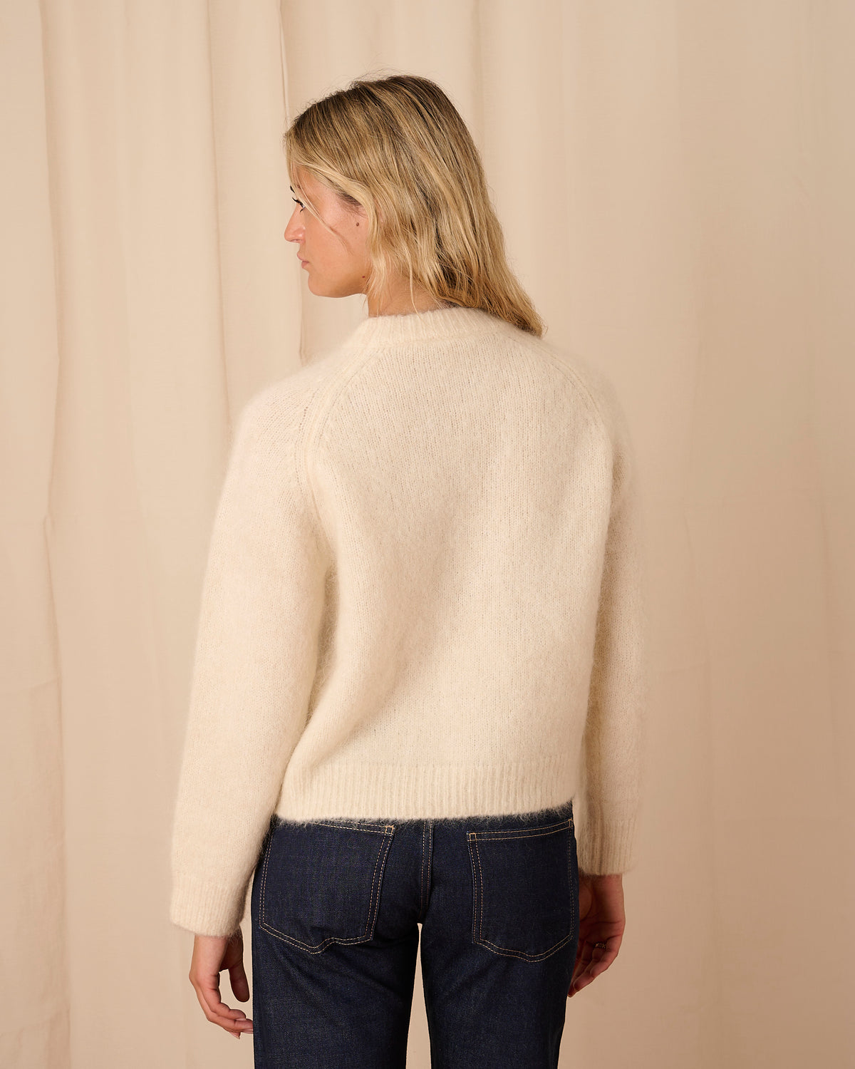 Florence Crew Neck Jumper - Cream