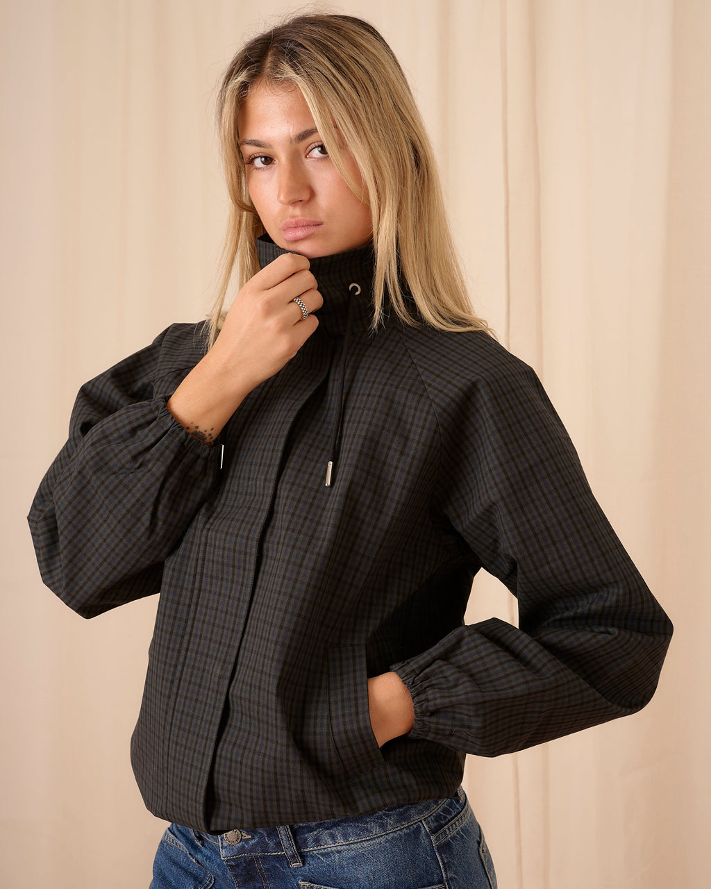 Juno Jacket - Dark Check