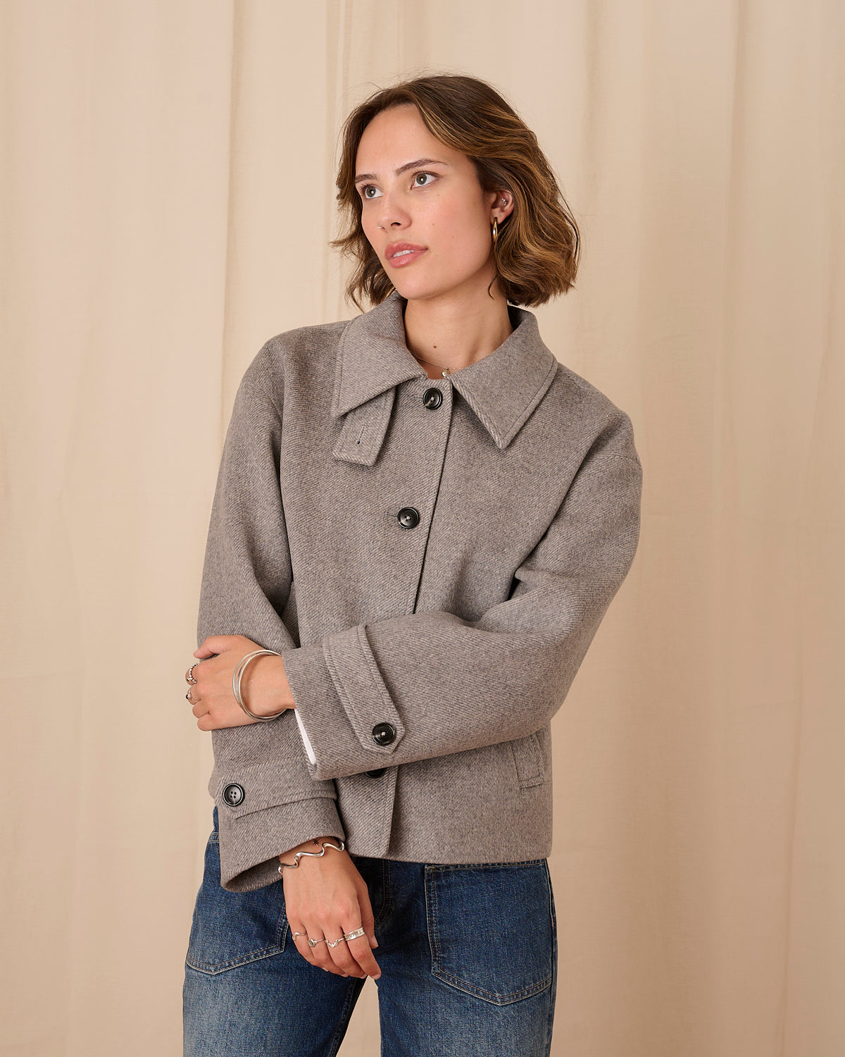 Flora Coat - Grey
