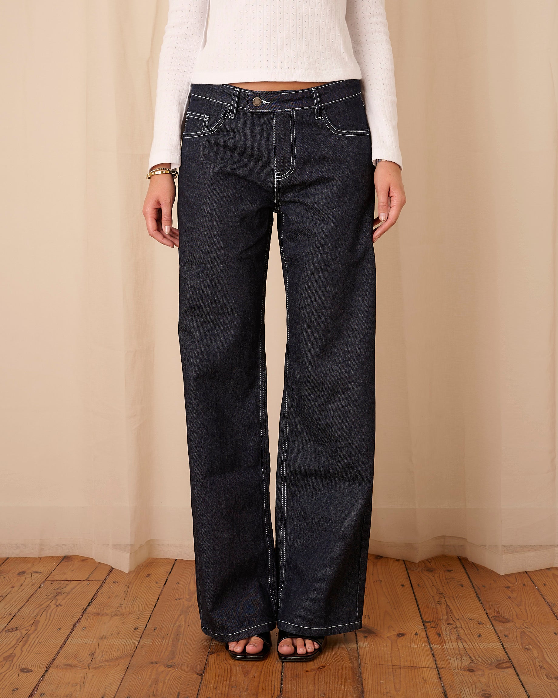 Nina Jeans - Indigo & White