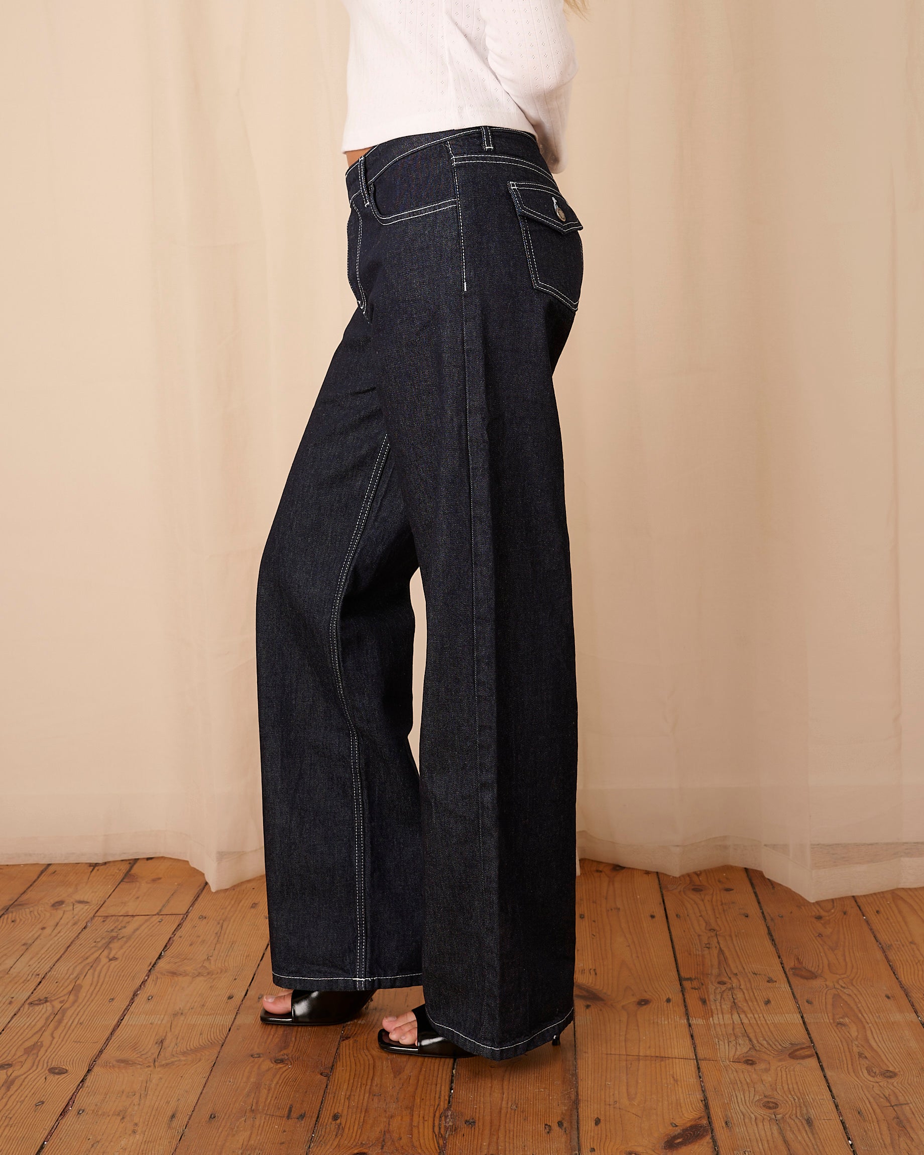 Nina Jeans - Indigo & White