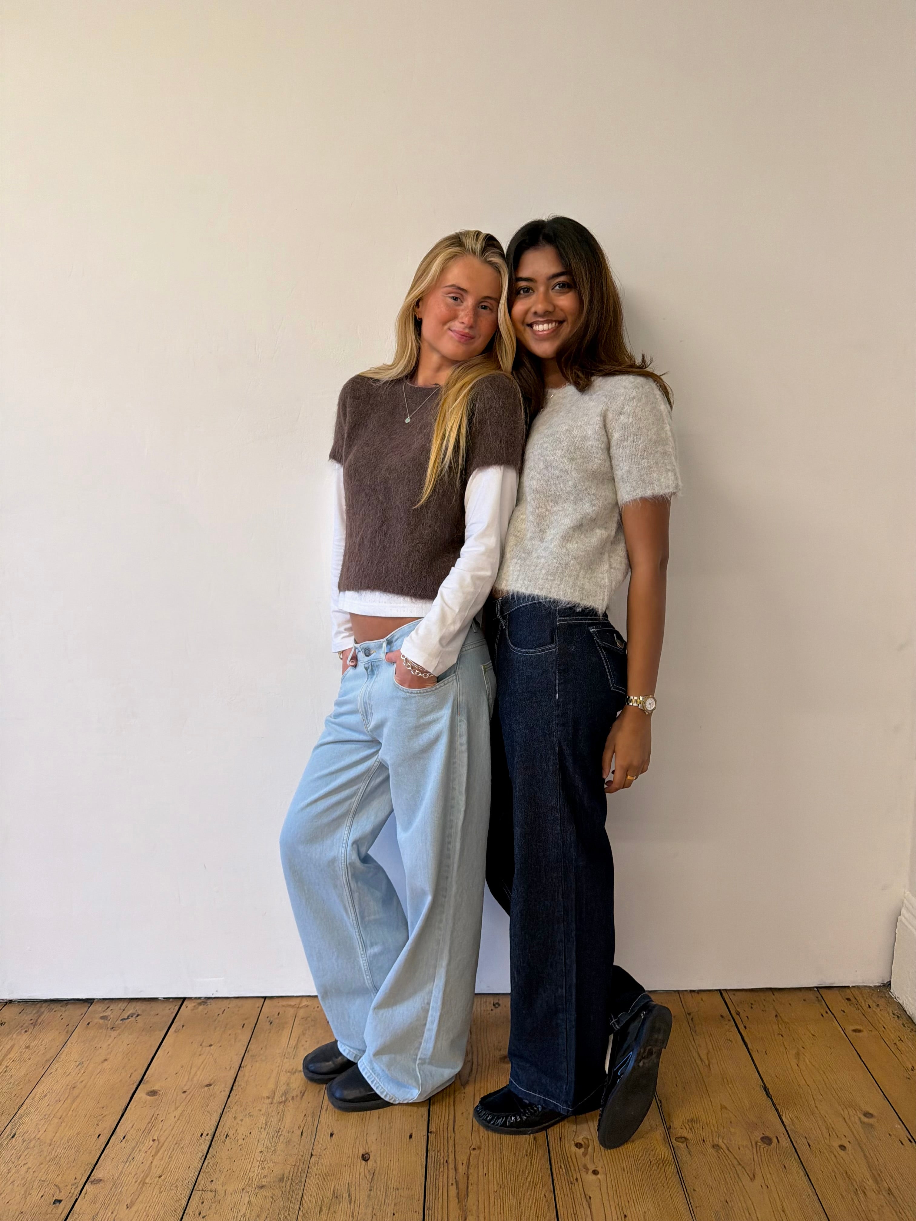 Short Sleeve Knit - Brown