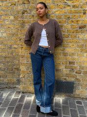 The Elsa Cardigan - Brown