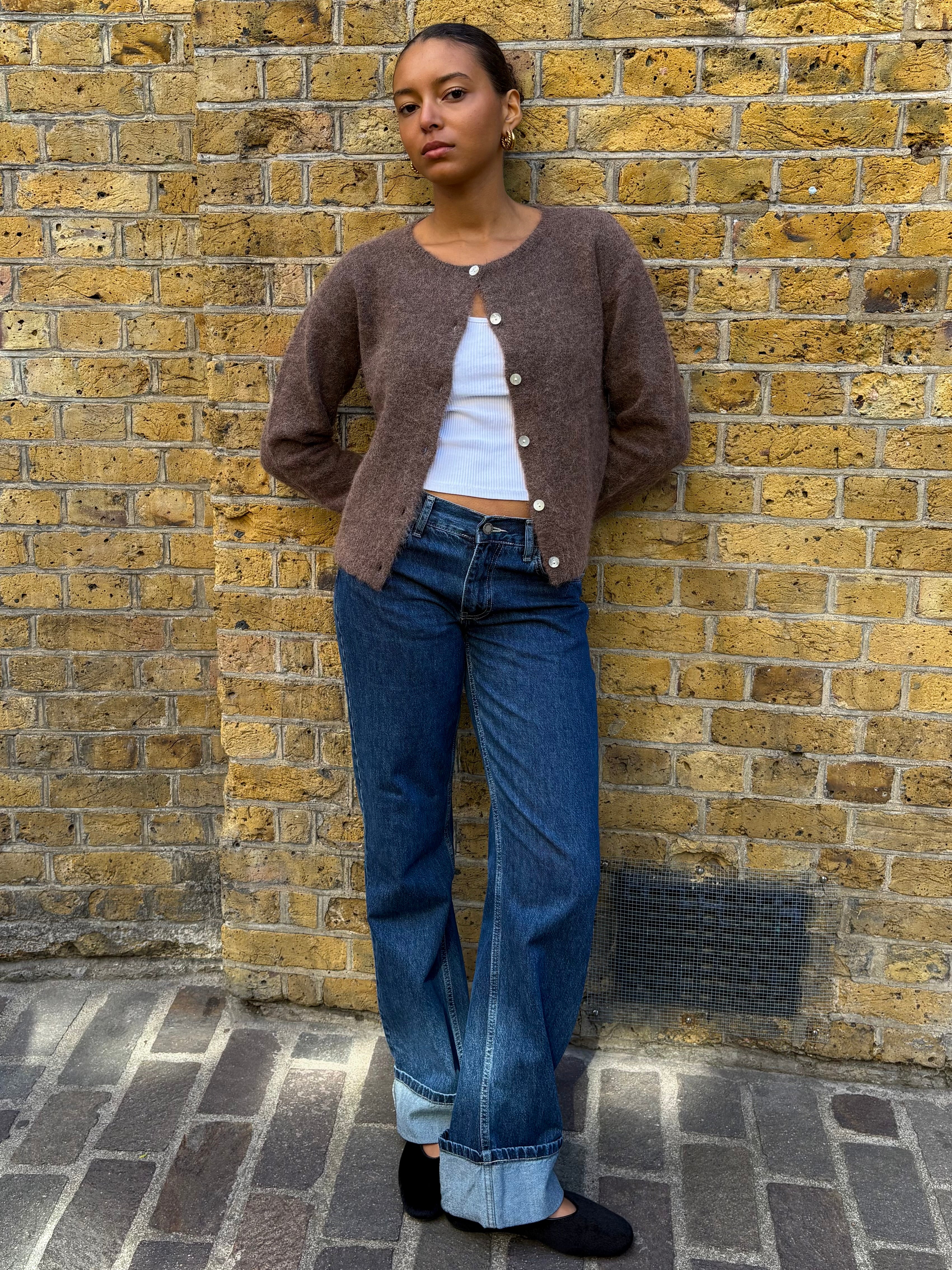 The Elsa Cardigan - Brown