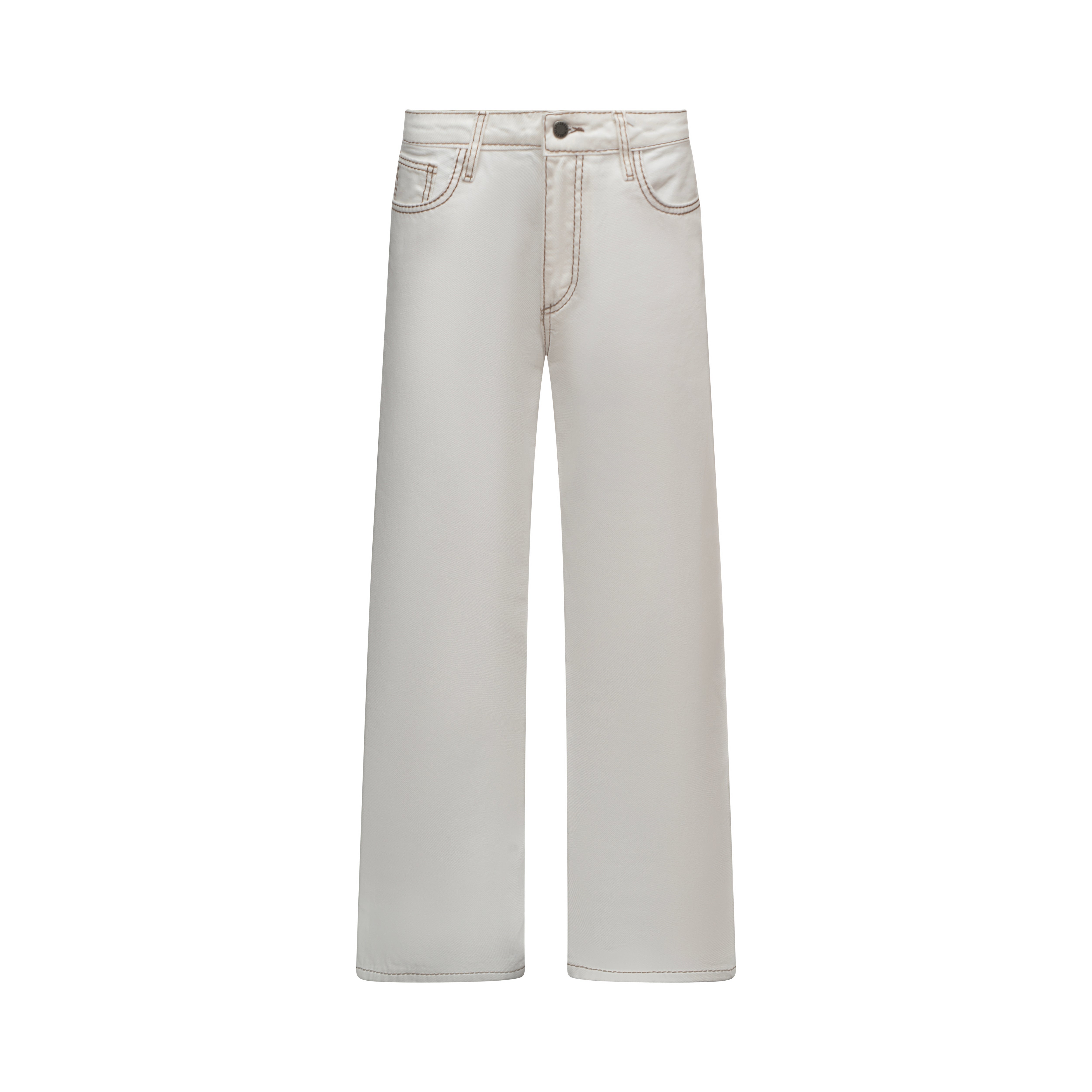 na.e Stitch Wide Jeans White 新品タグ付き　M通常丈 Stitch Wide Jeans _White | Na.e