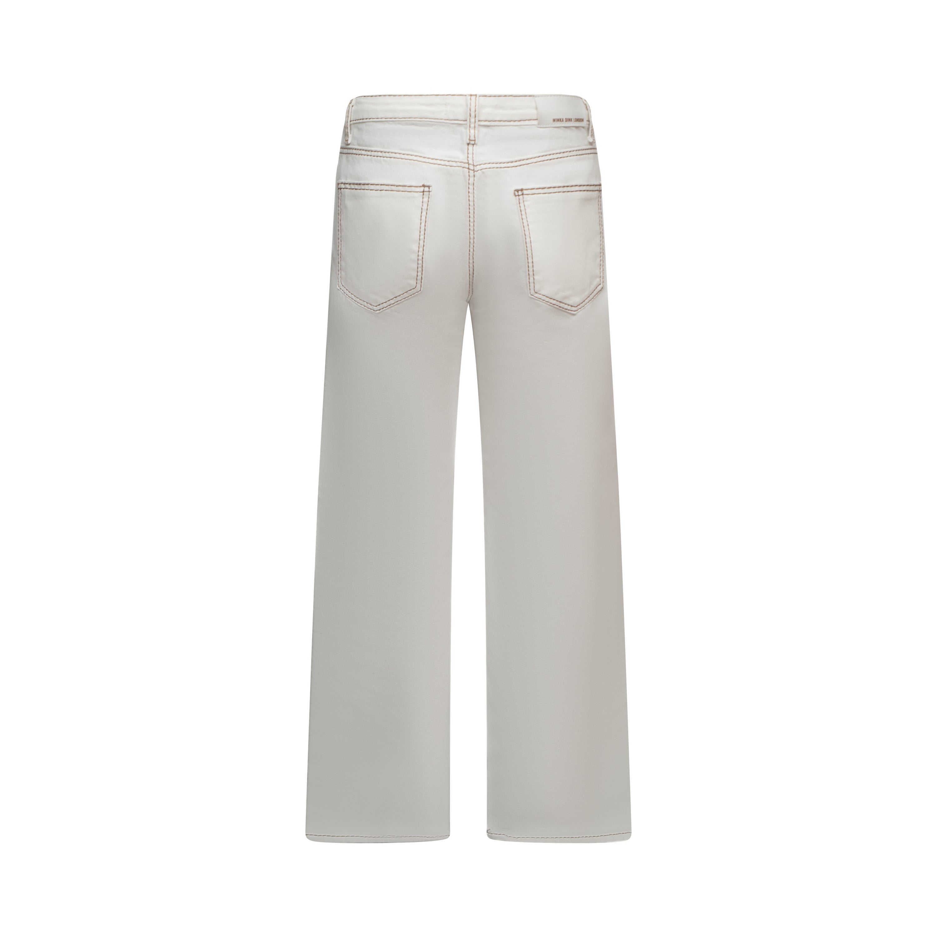 Lila Jeans - White & Brown