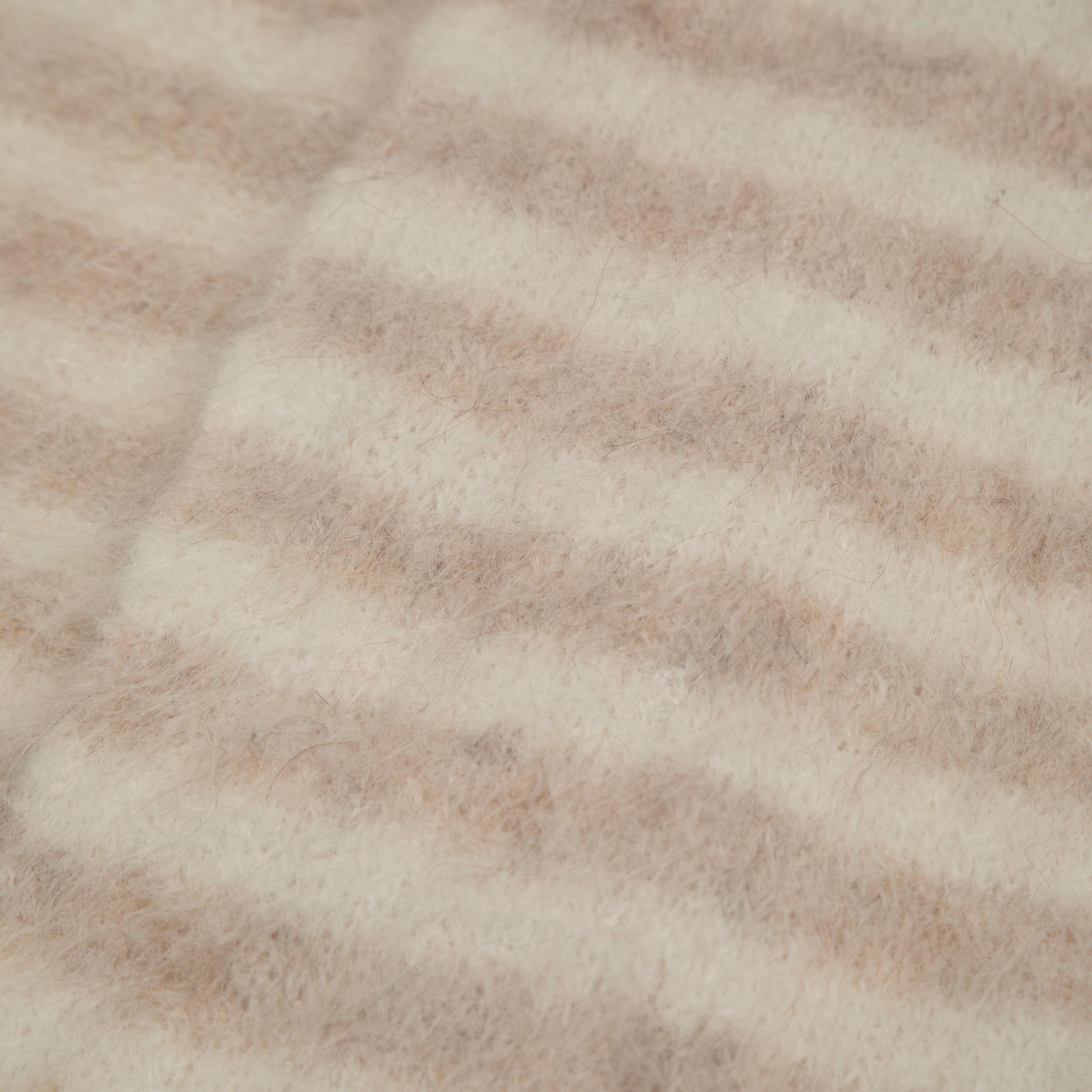 Evie Scarf - Beige Stripe