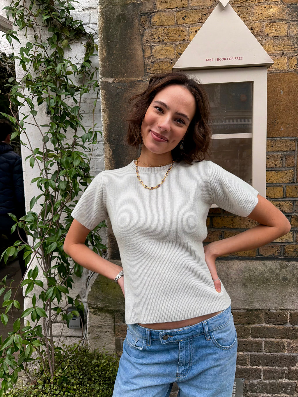 Sofie Knit Top - Duck Egg