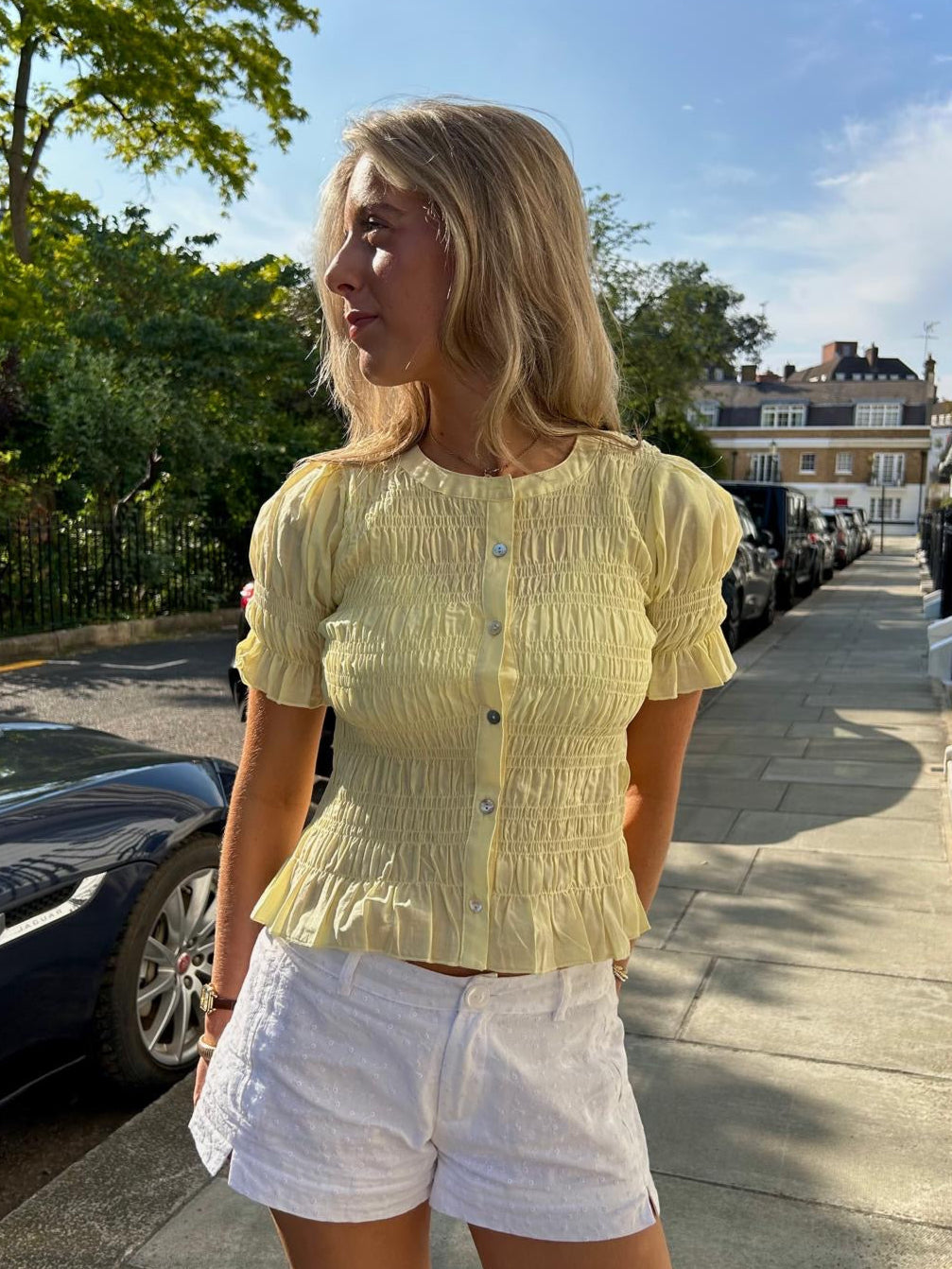 The Esme Blouse - Lemon