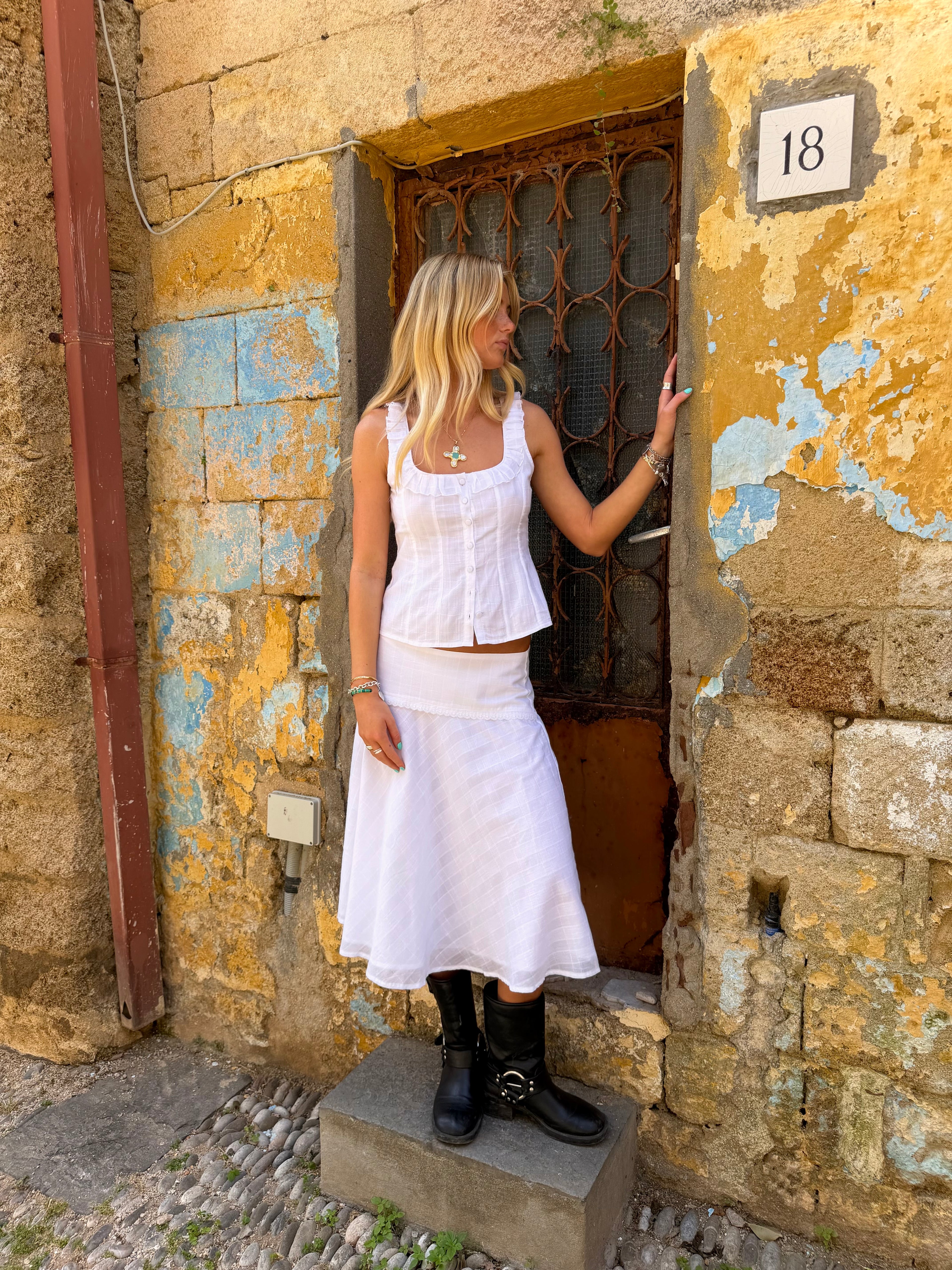 Clara Skirt - White