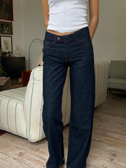 Nina Jeans - Indigo & Red