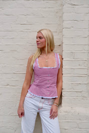 The Lola Top - Red Gingham