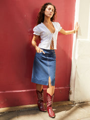 The Iris Top - White (7036130623672)