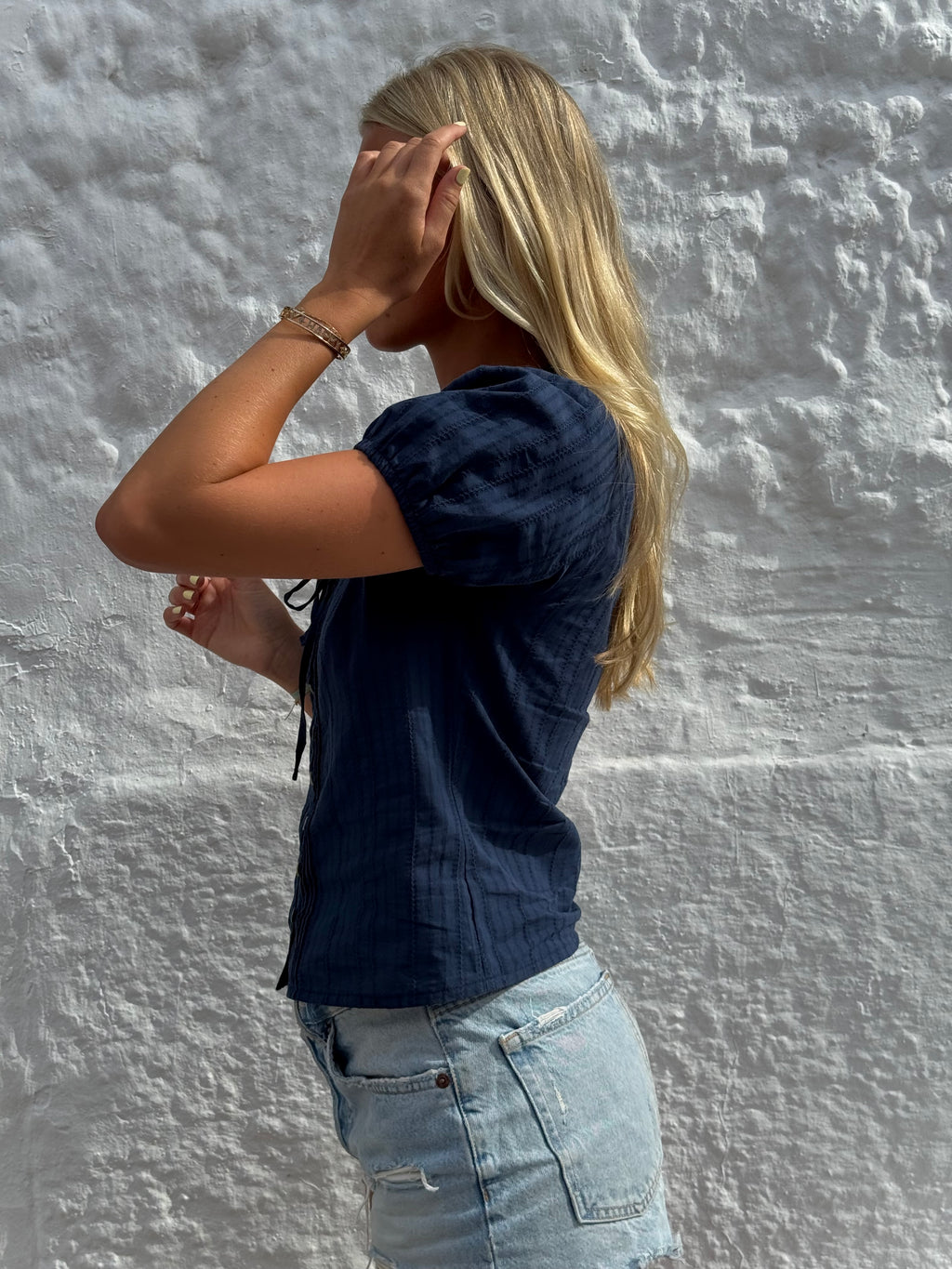 Elodie Blouse - Navy
