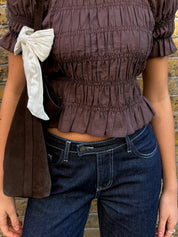 The Nina Jeans - Indigo & White