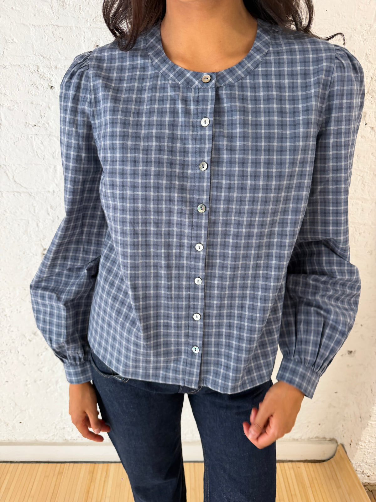 Piper Shirt - Navy Check