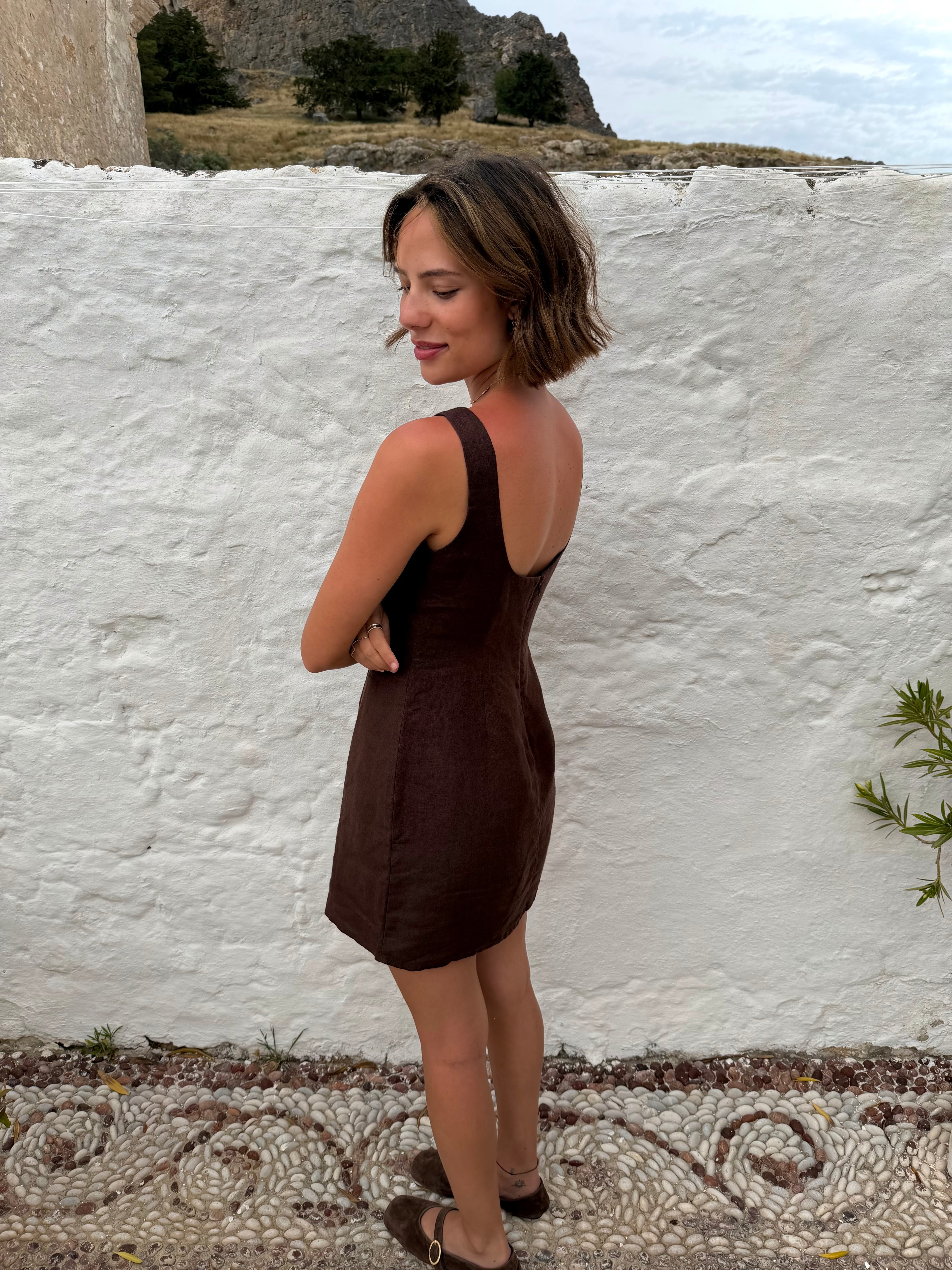 Maddie Dress - Brown