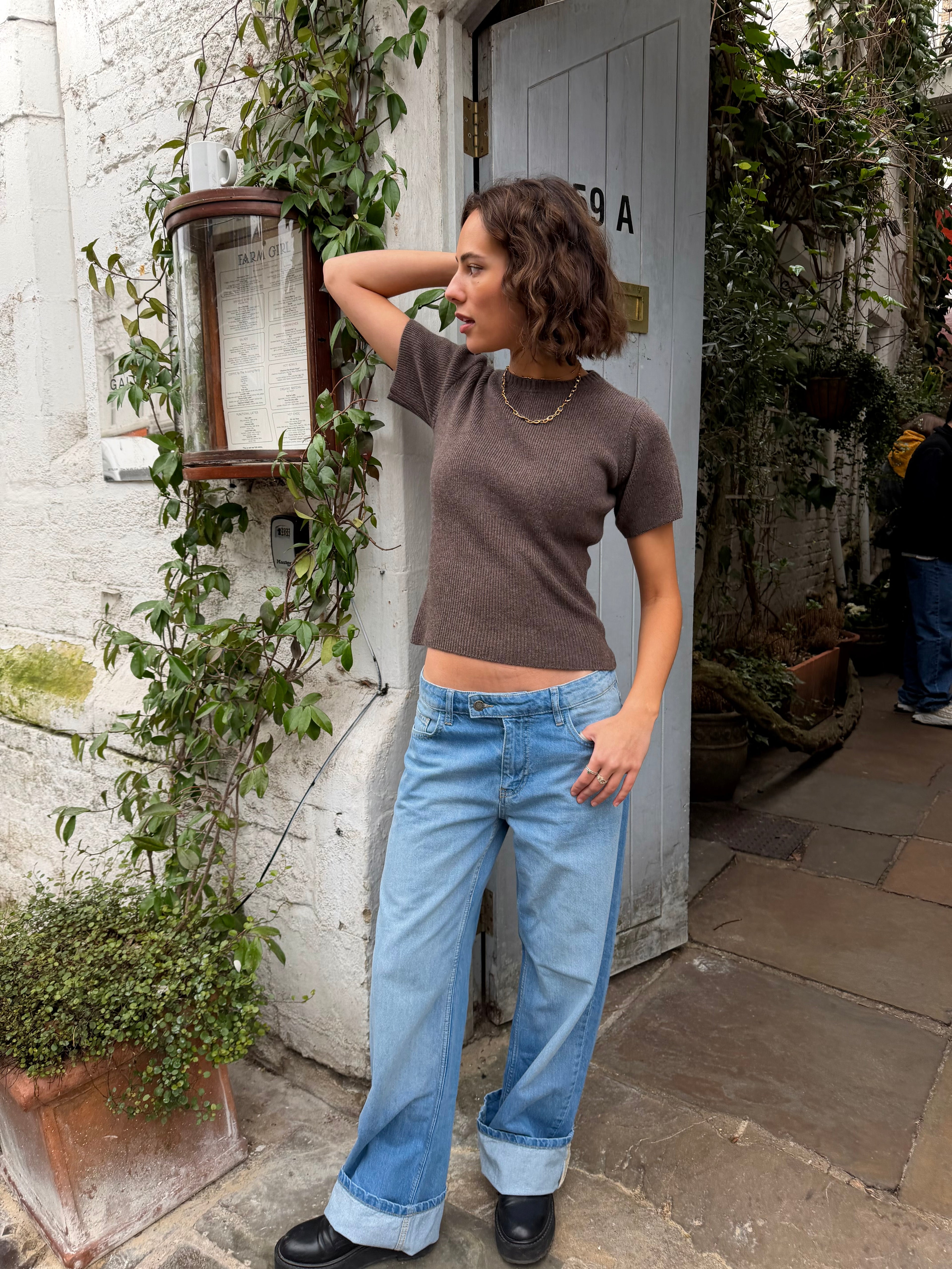 Sofie Knit Top - Brown