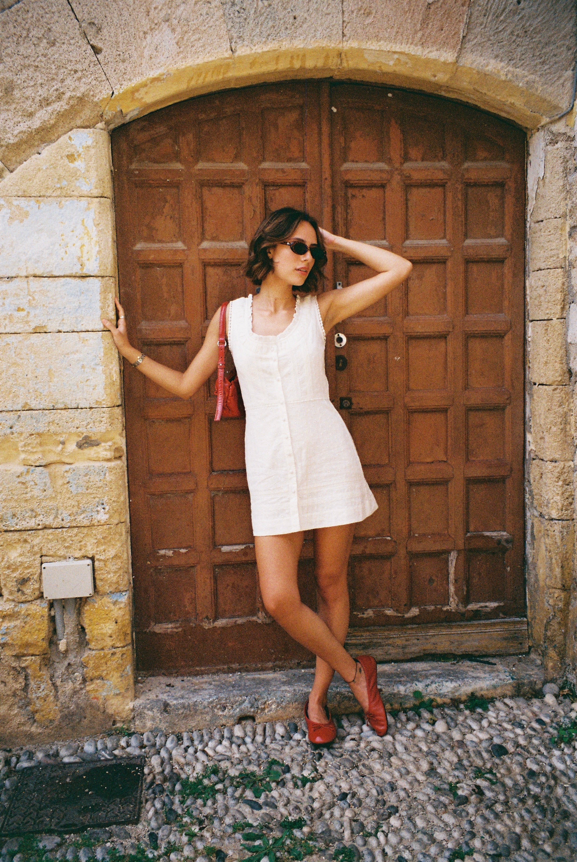 Delia Dress - White