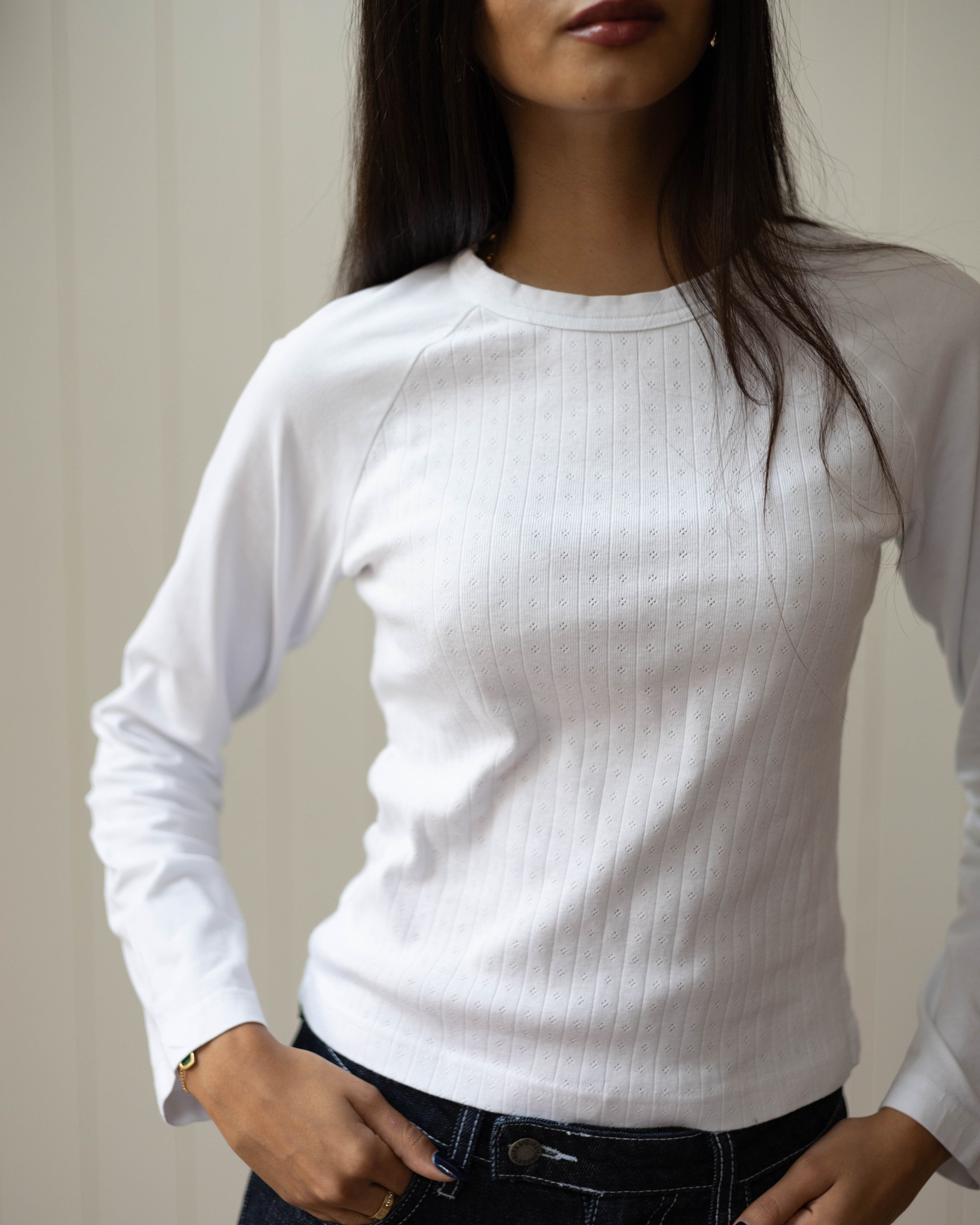 Long Sleeve Tee - White