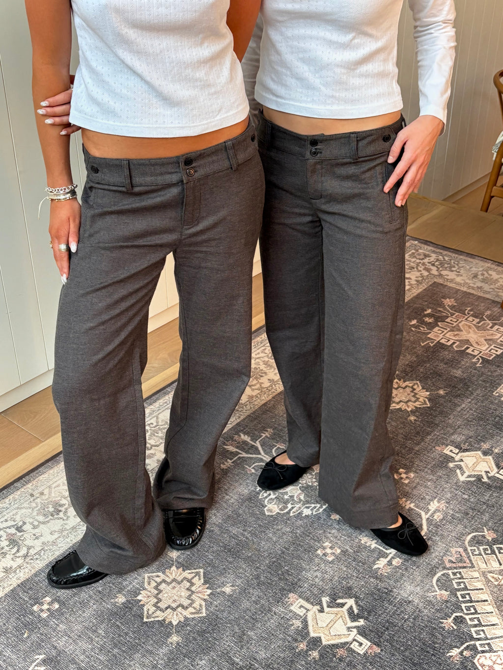 Romy Trousers - Grey Check