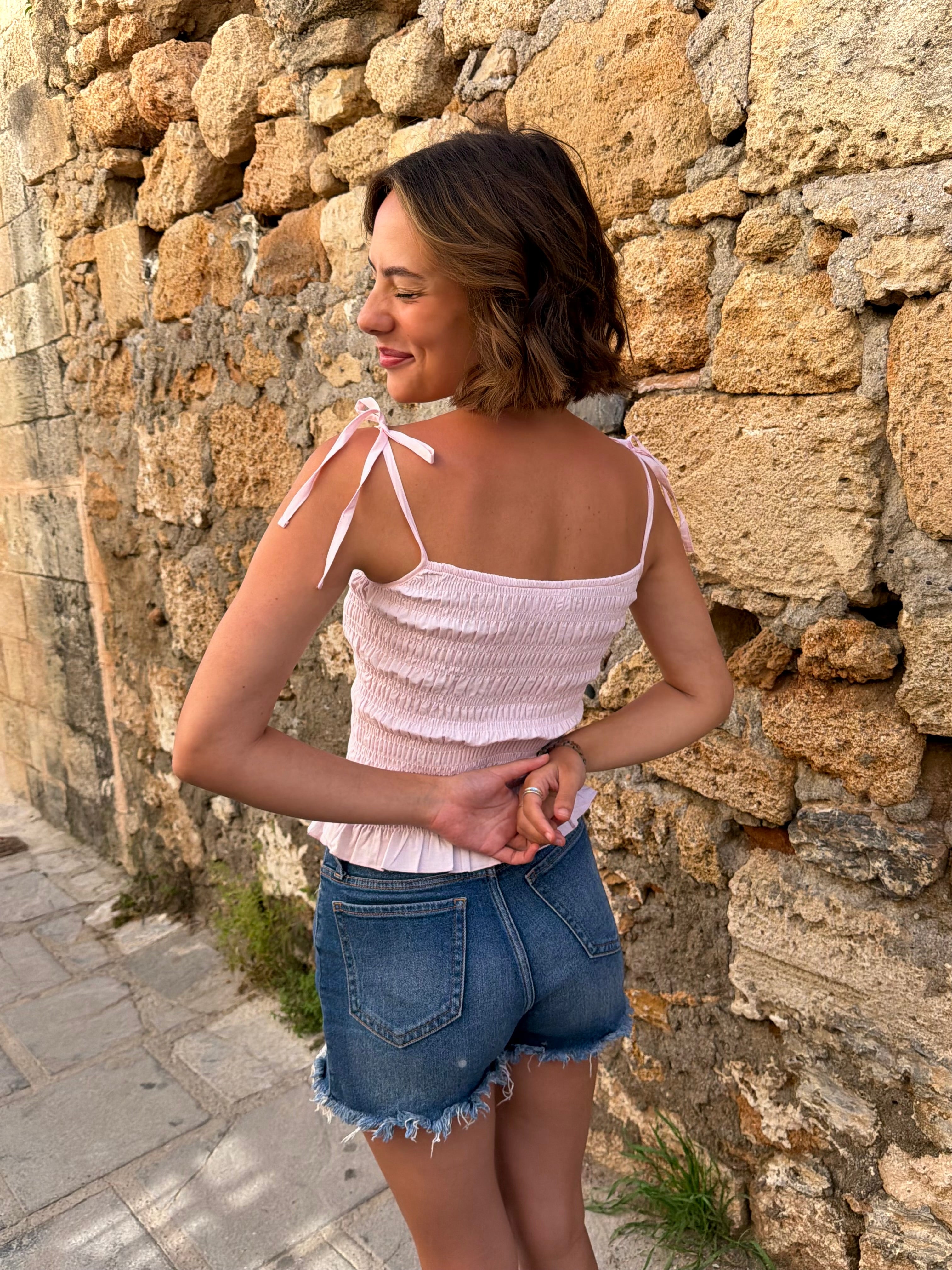 Esme Cami Top - Baby Pink