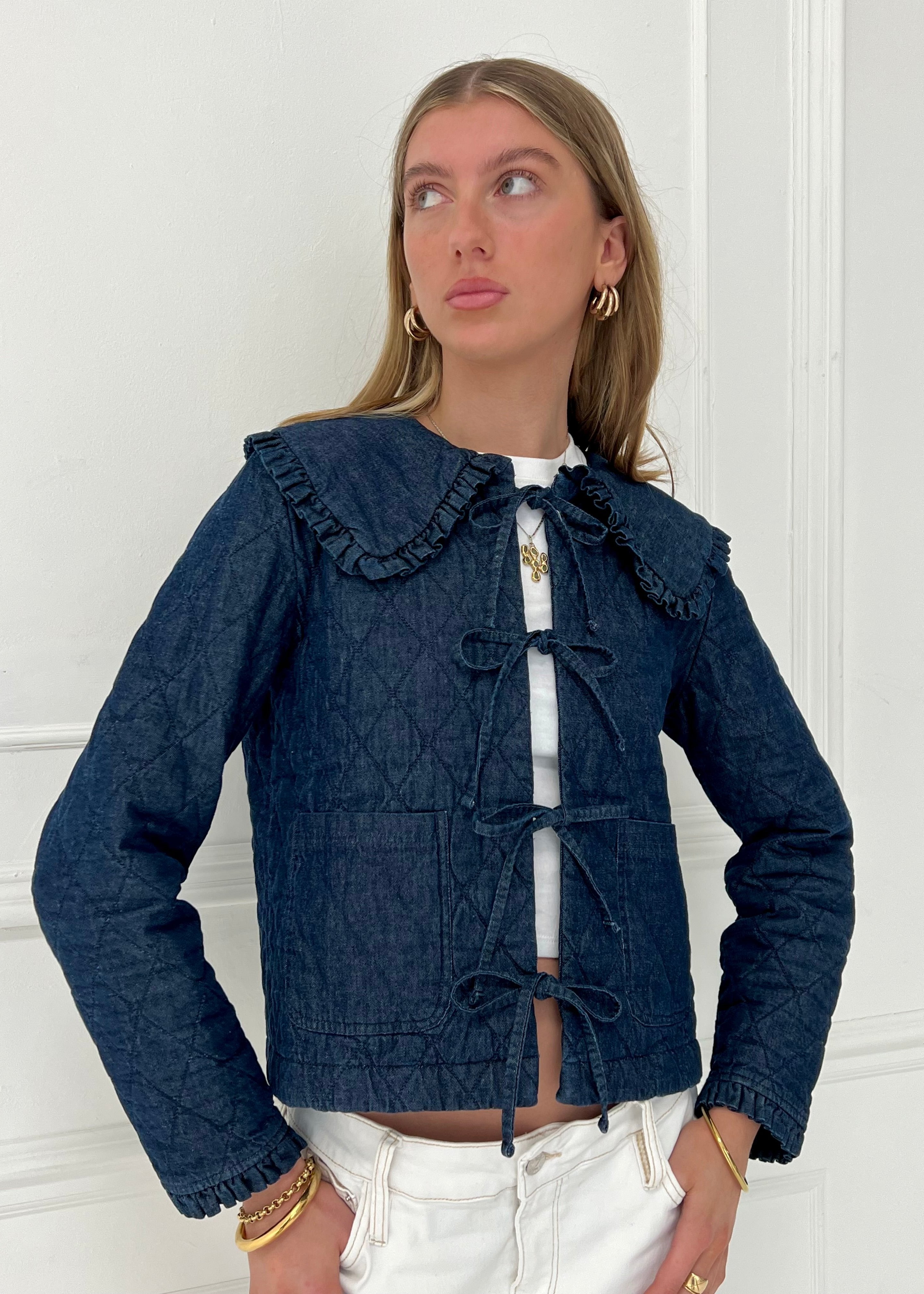 Denim Quilted Jacket Minka Dink London