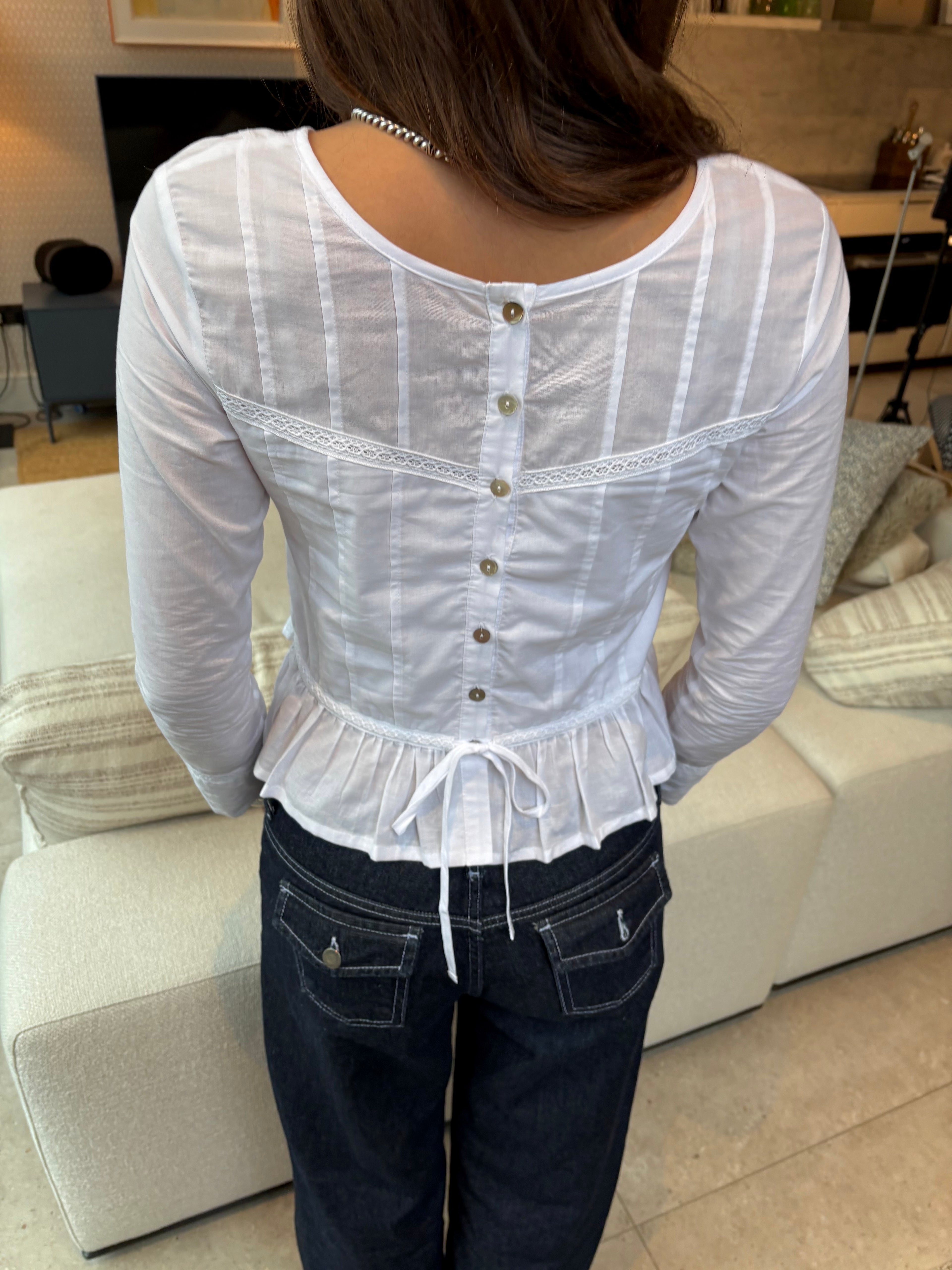 Mina Blouse - White