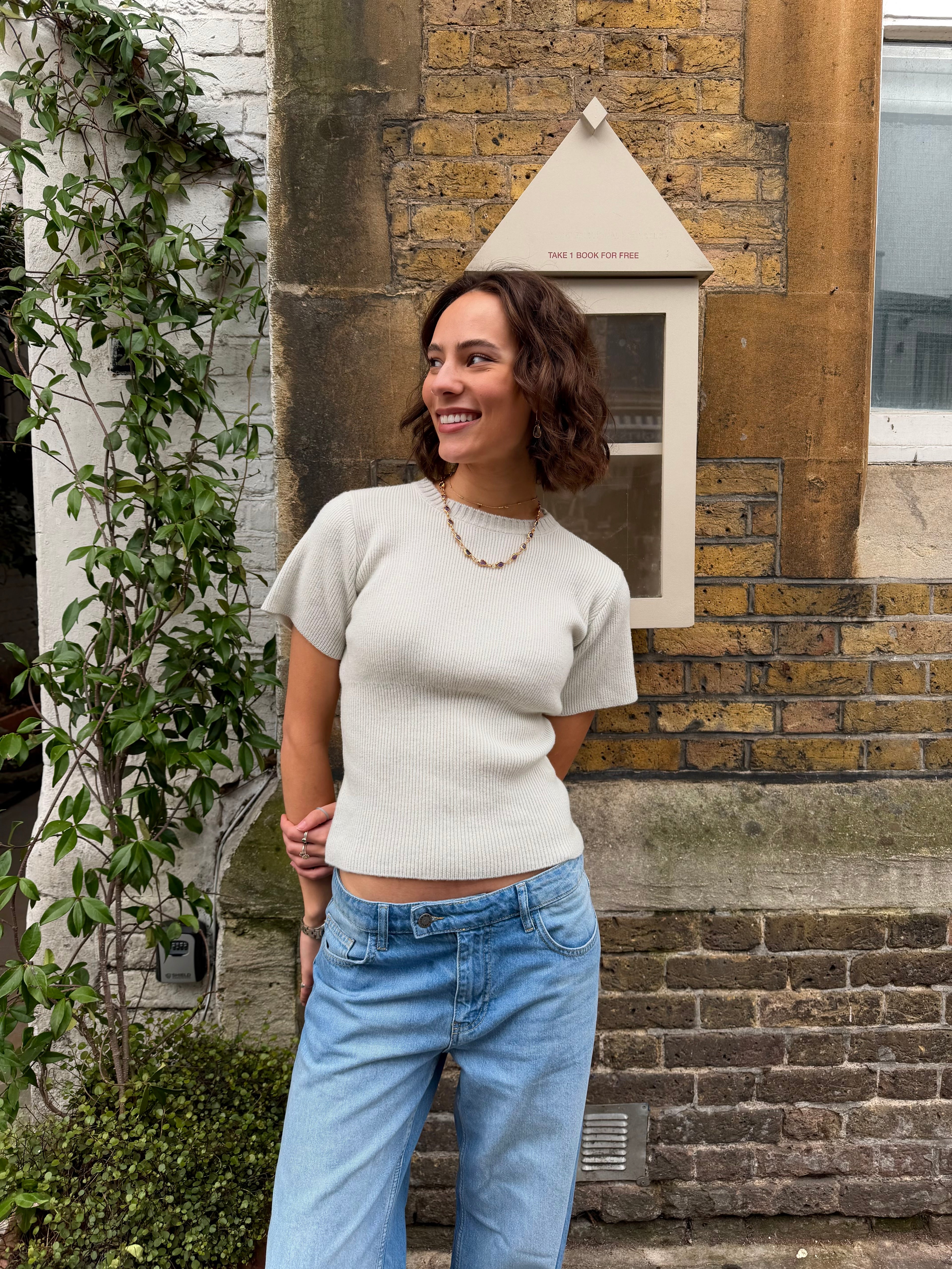 Sofie Knit Top - Duck Egg